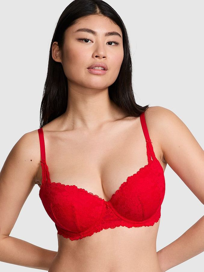 Red Pepper Lightly Lined Balcony Lace Lightly Lined Balcony Bra (E68324) | £35