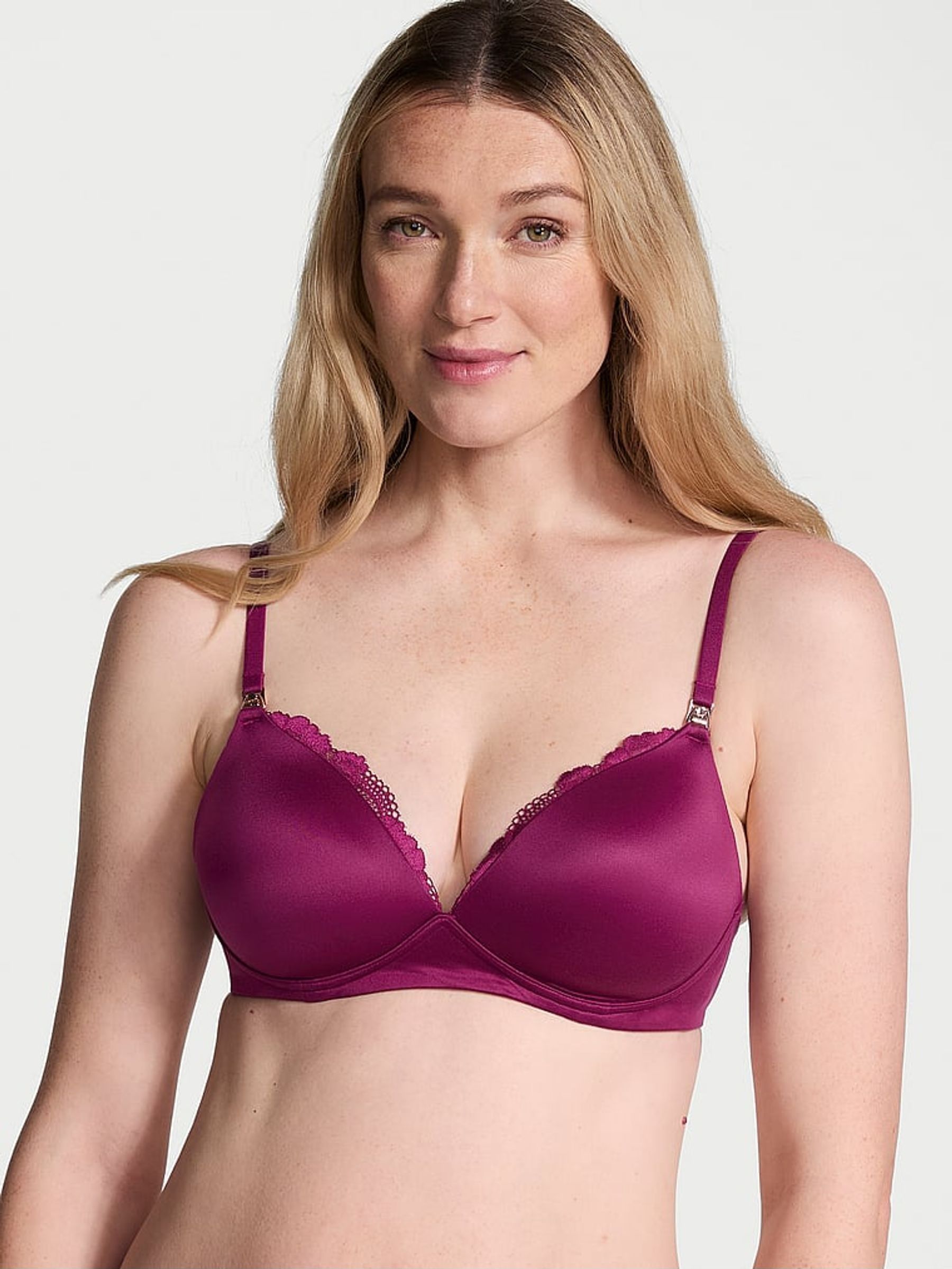 Plum Rouge Purple Wireless Nursing Bra (E68525) | £39
