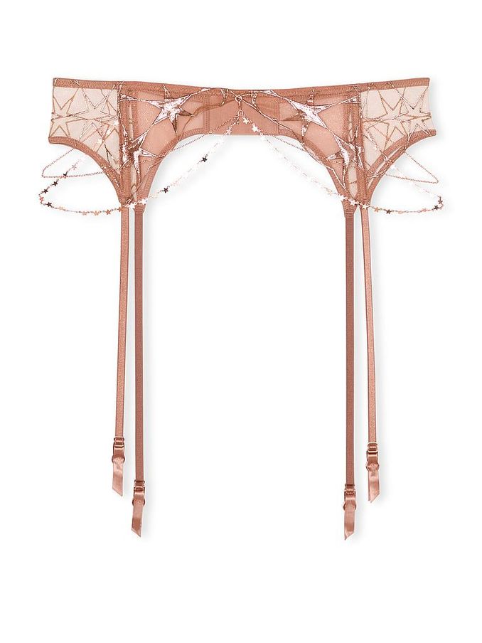 Rose Gold Star Embroidery Suspenders (E68593) | £22