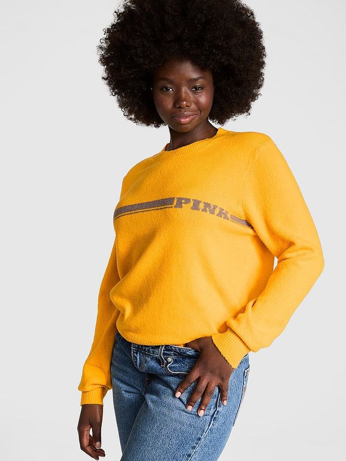 Yellow Gold Glow Crewneck Jumper (E68927) | £49 - £56