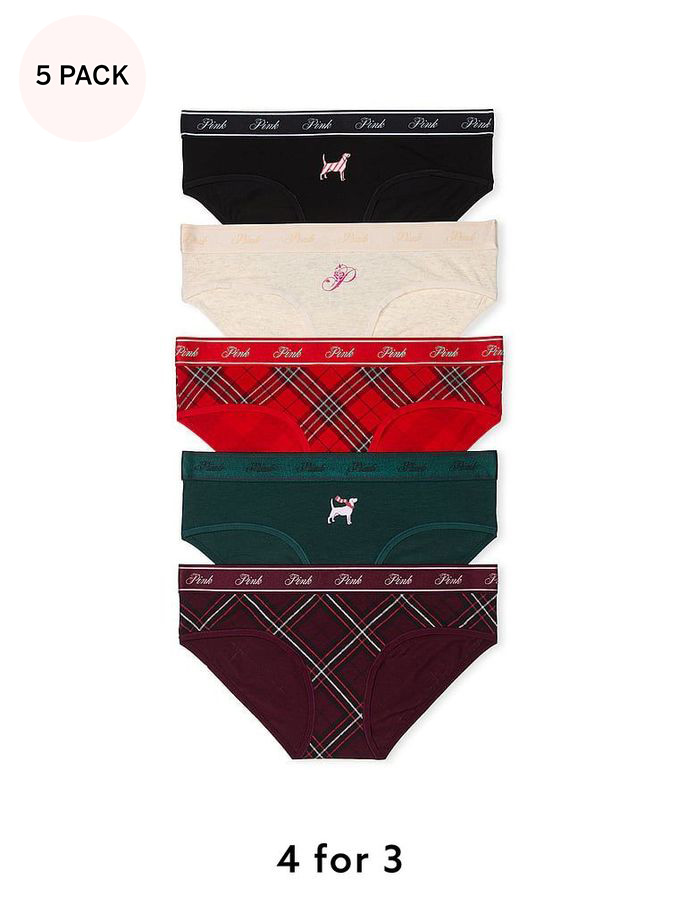 Black/Purple/Red/Green Hipster 5 Pack Knickers (E68929) | £27