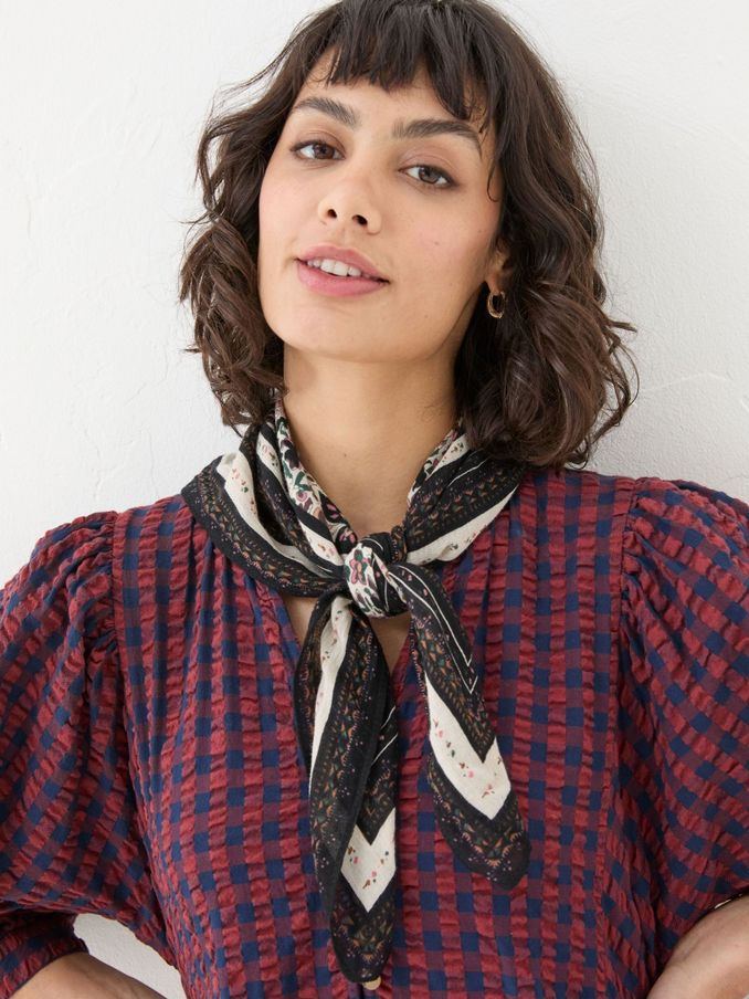 Black Paisley Hair Scarf (E70454) | £8