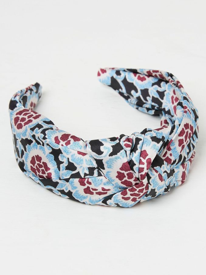 Black Wild Floral Headband (E70529) | £7