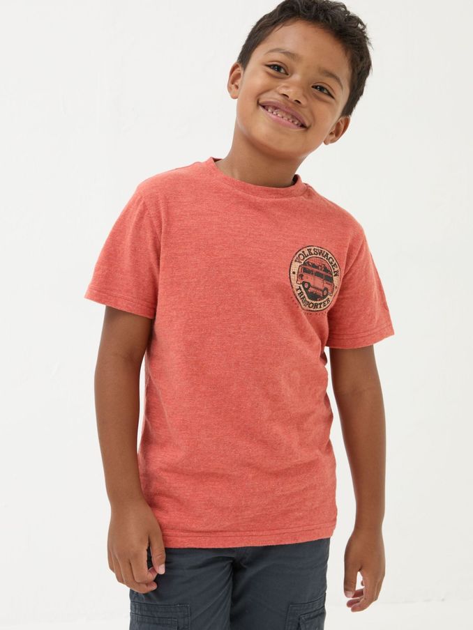 VW Orange Graphic T-Shirt (E70560) | £8