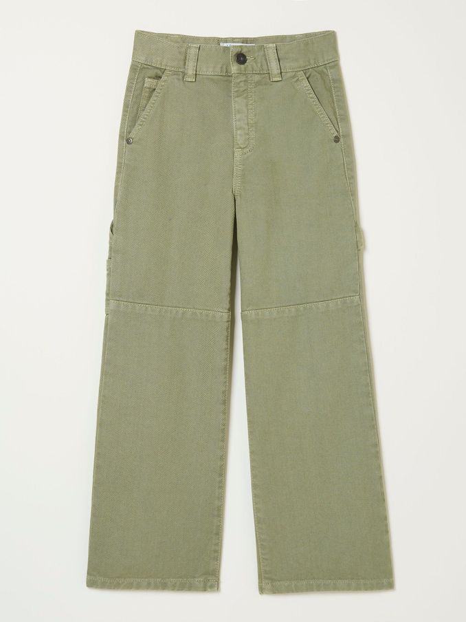 Waye Green Wide Leg Trousers (E70673) | £14