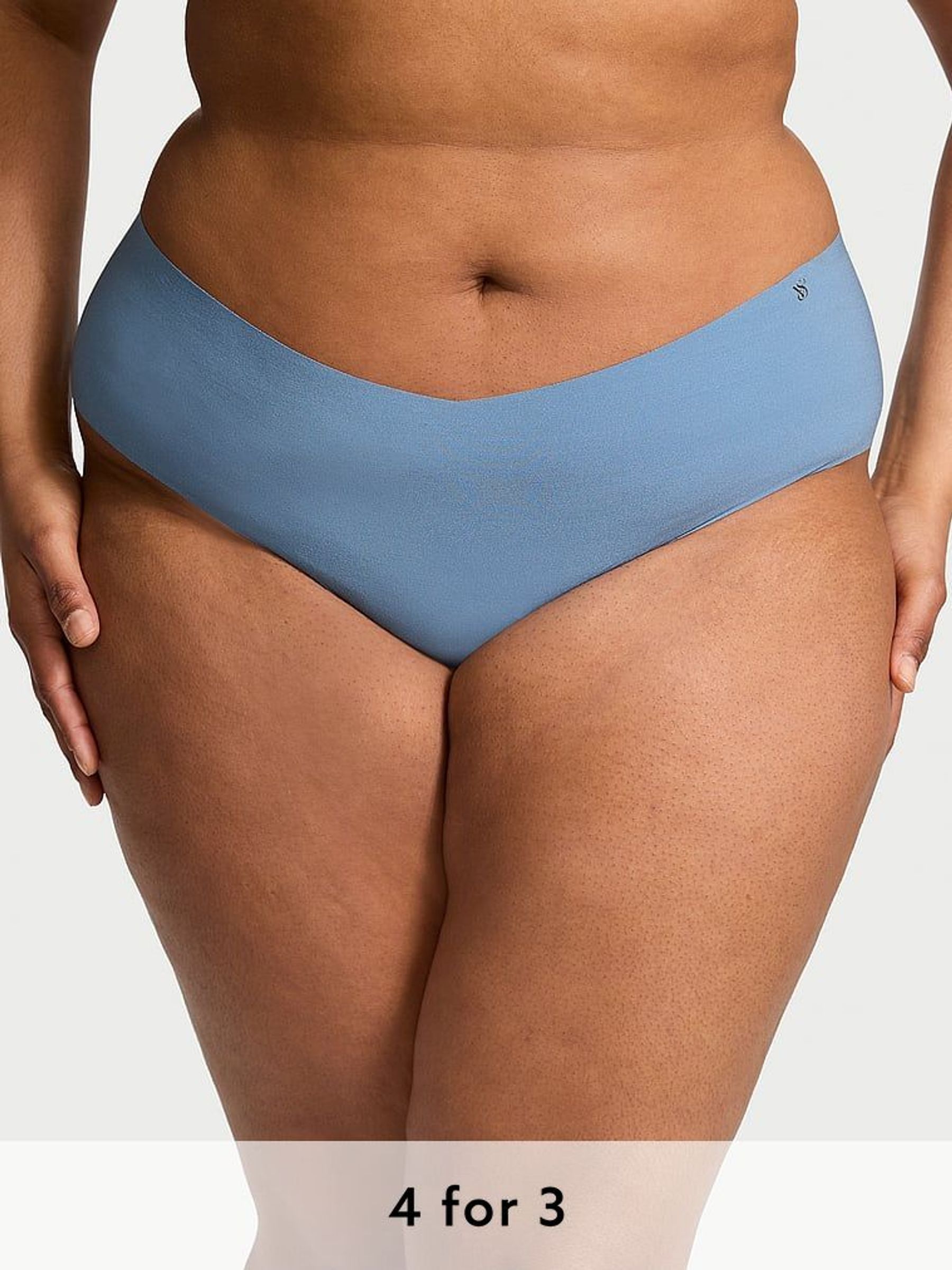 Faded Denim Blue Hipster Knickers (E71638) | £9