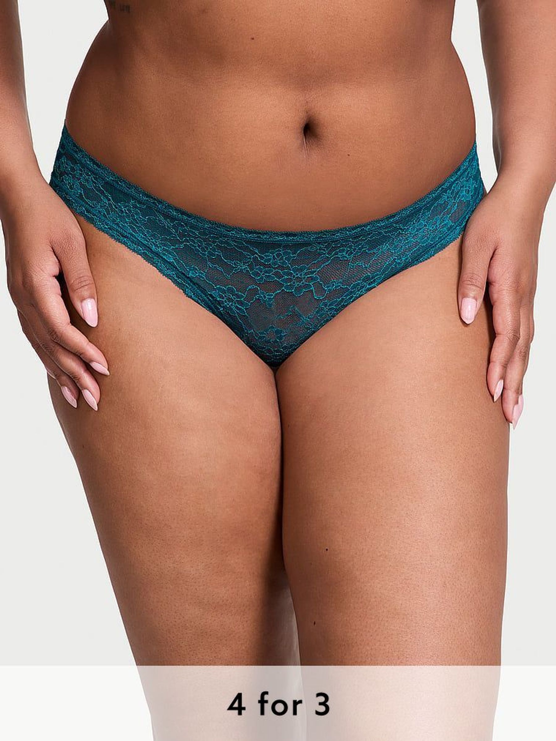 Dark And Stormy Blue Bikini Knickers (E71663) | £9