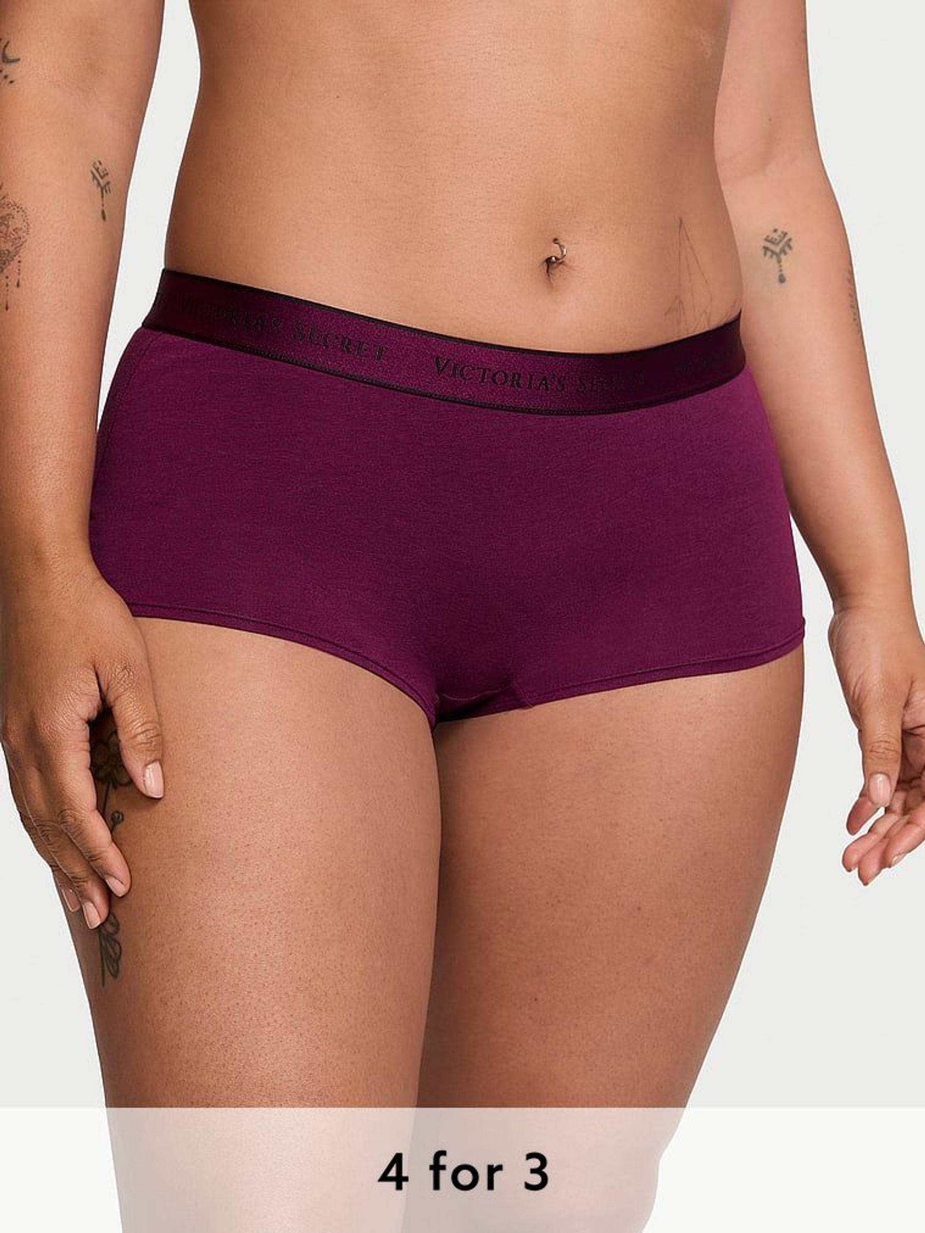 Plum Rouge Red Short Knickers (E71985) | £9