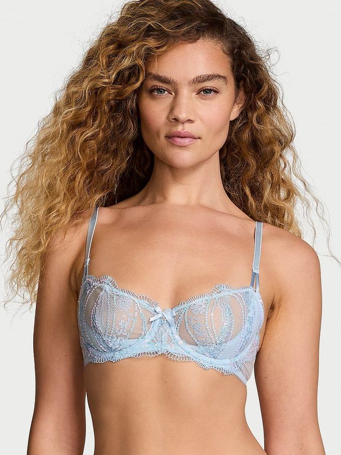 Light Blue Sequin Bra (E72017) | £55
