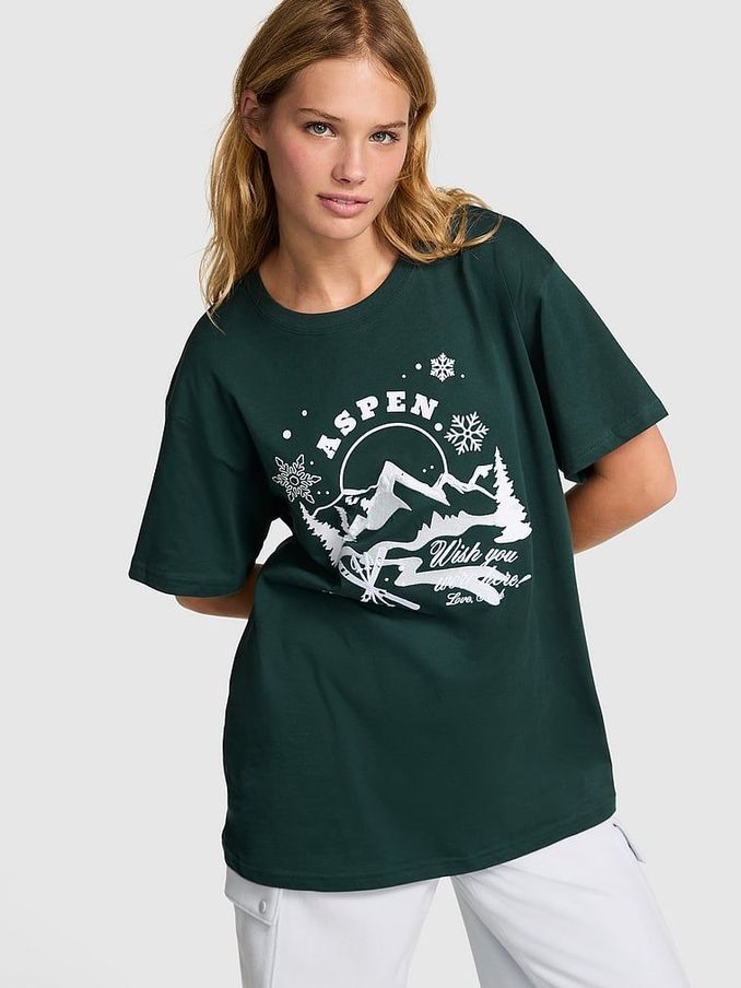 Deep Forest Green Oversized T-Shirt (E75453) | £14