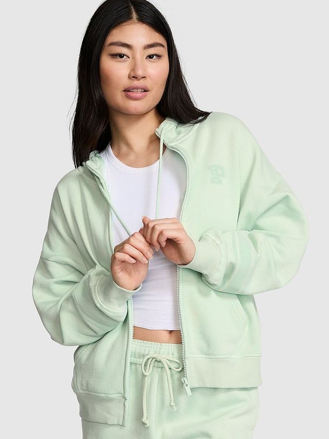 Mint Green Zip Up Hoodie (E75456) | £45 - £50