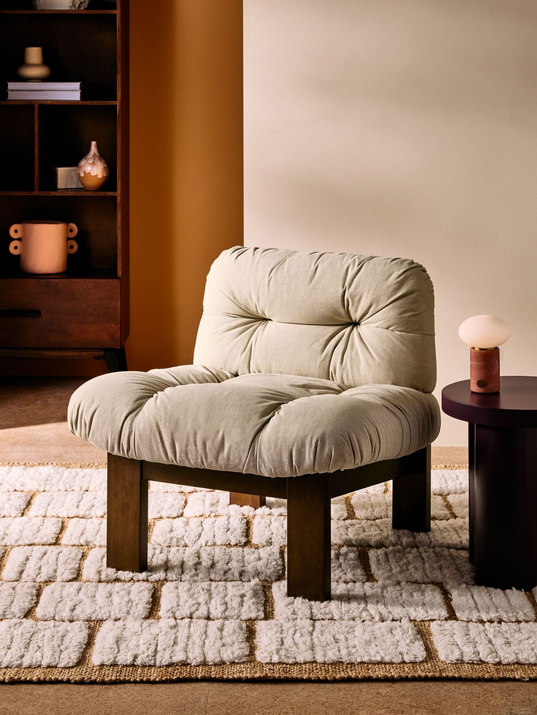 Fran Accent Chair in Natural Linen Cotton Linen Blend (E75784) | £399
