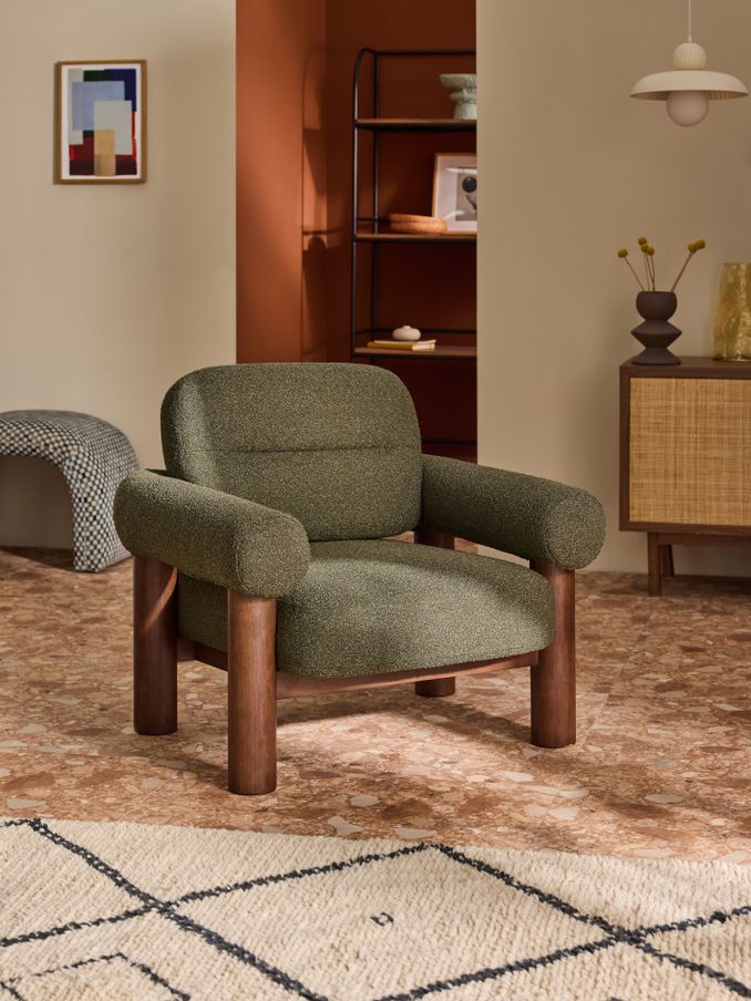 Maxton Chair in Forest Green Pax Boucle (E75788) | £550