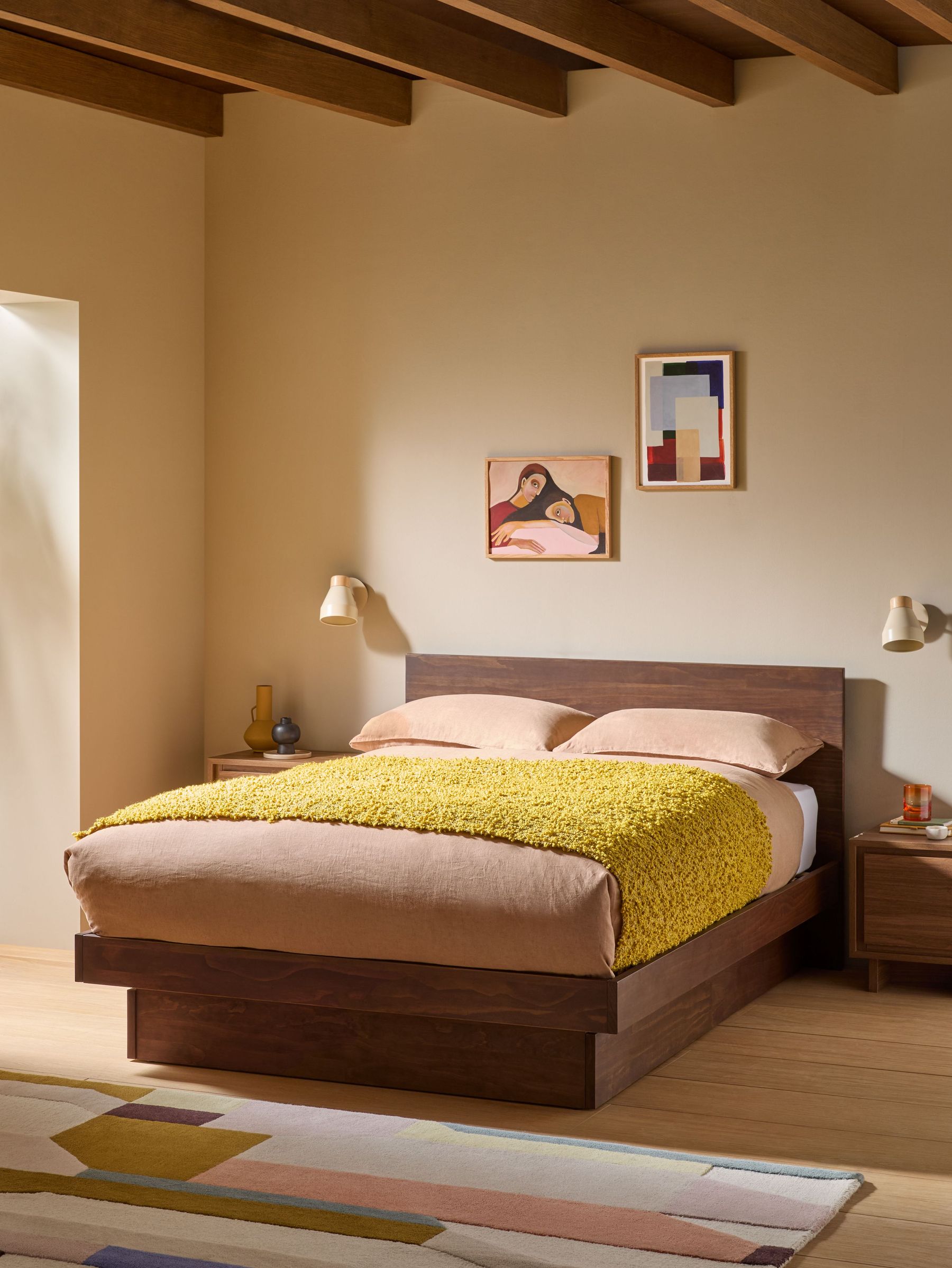 Meiko Platform Bed in Natural (E76878) | £649 - £849