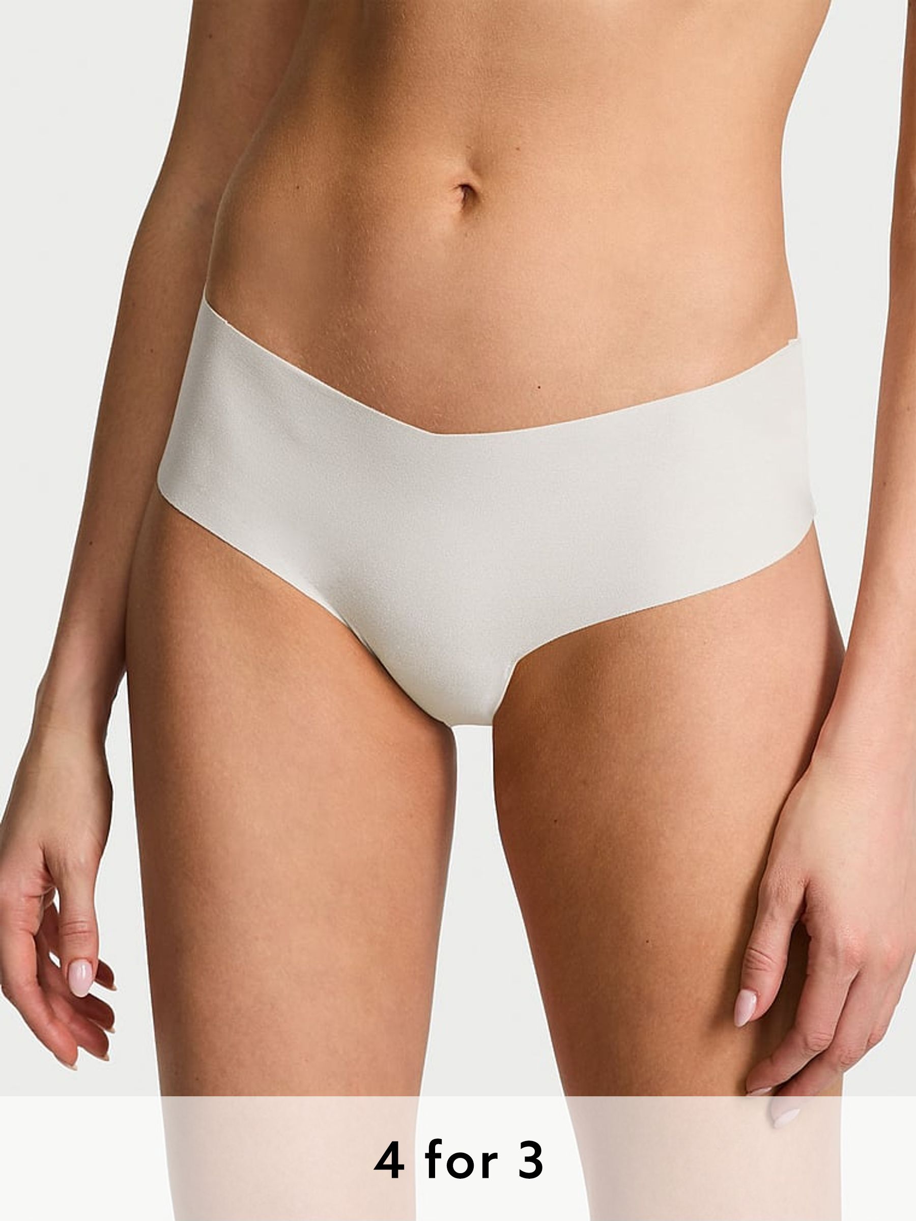 Silver Pearl Grey Cheeky Knickers (E77131) | £9