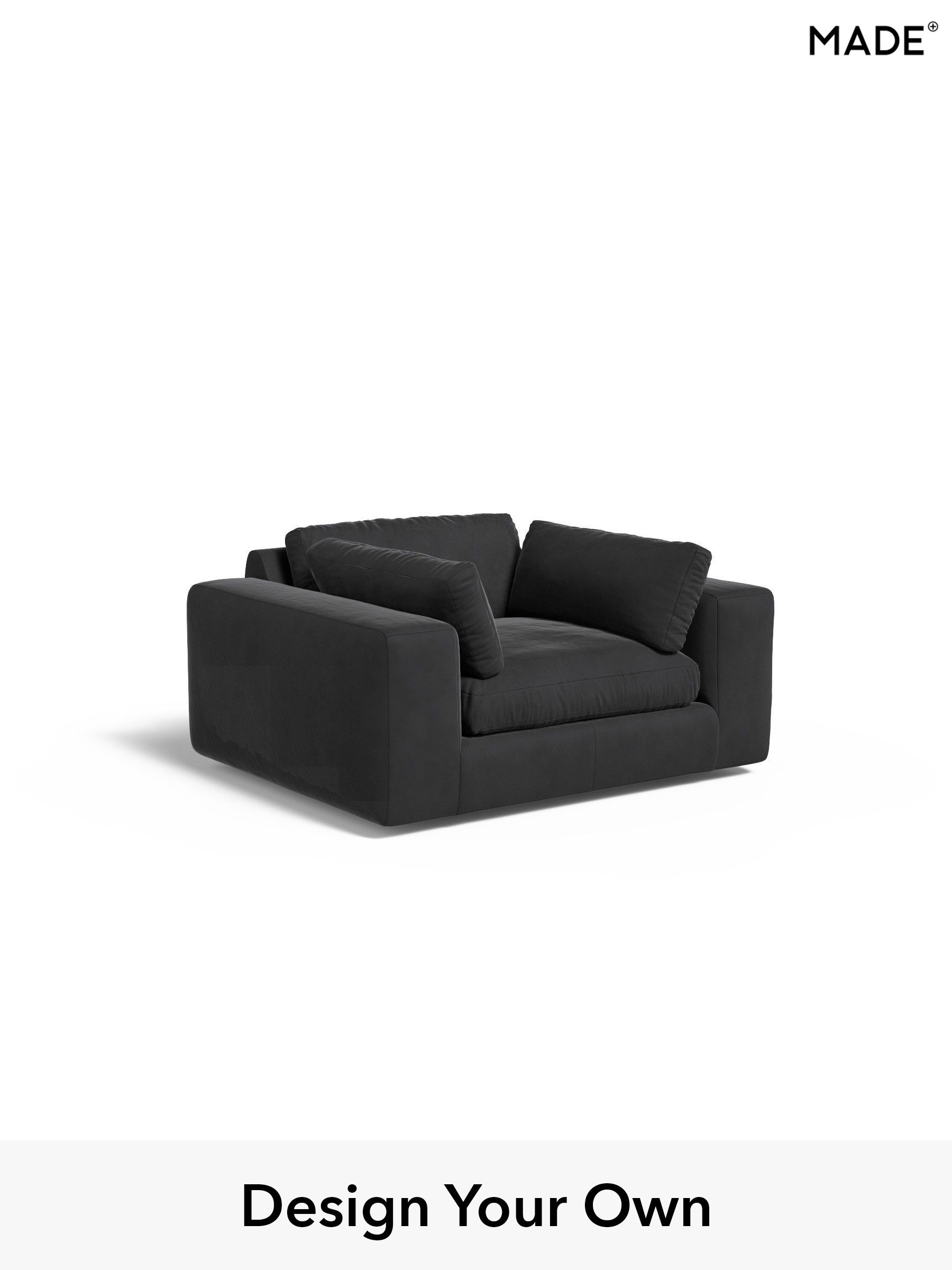 Matt Velvet Easy Clean/Charcoal Grey - Alec By Made