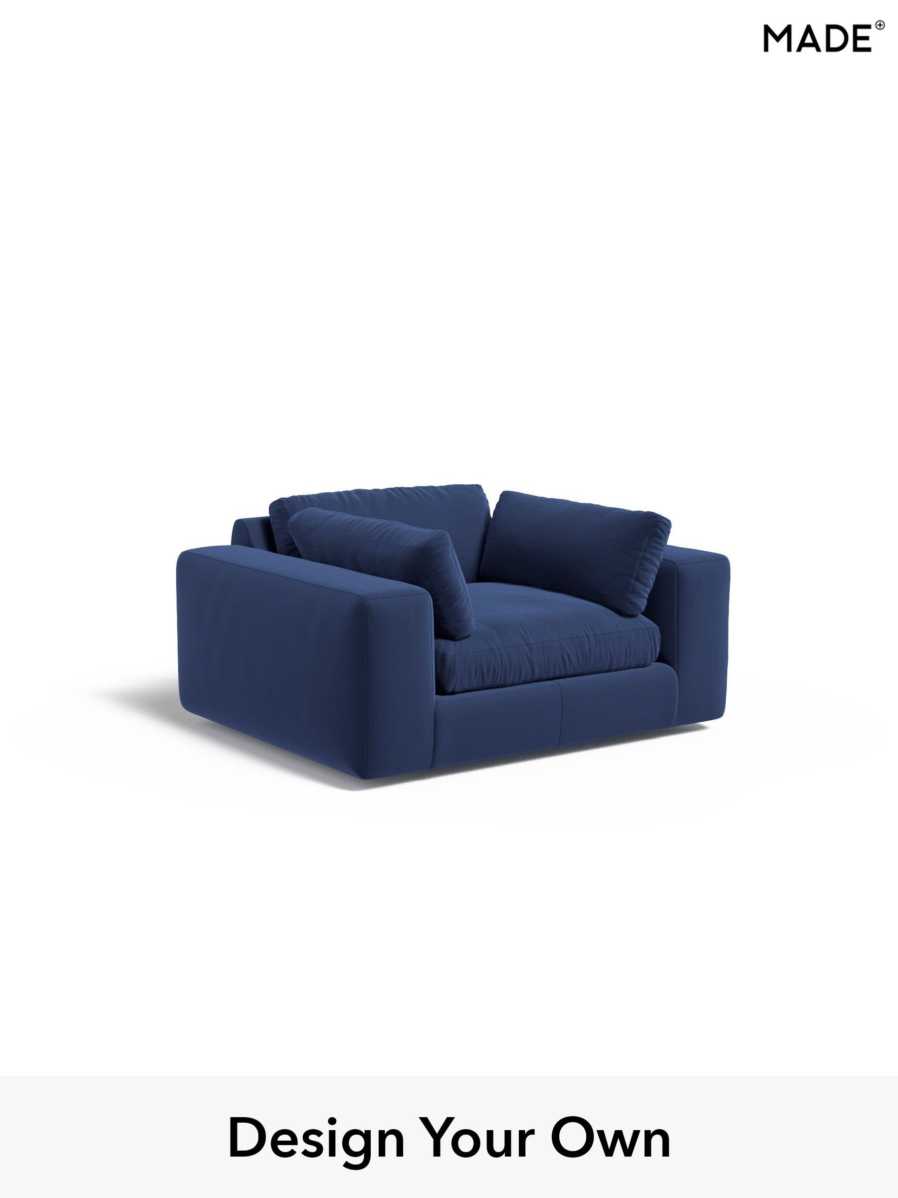 Matt Velvet Easy Clean/Navy Blue - Alec By Made