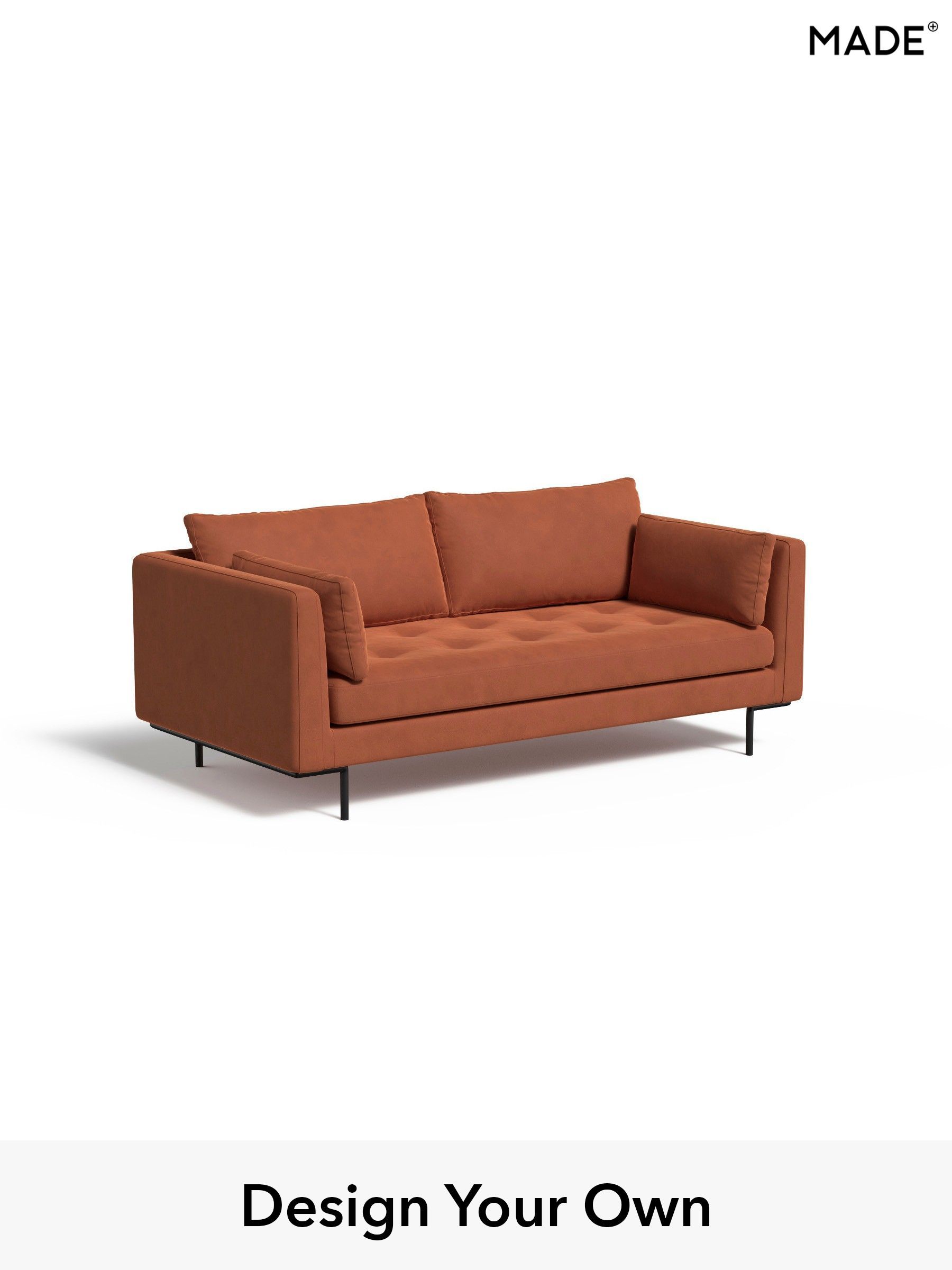 Matt Velvet Easy Clean/Burnt Orange - Harlow By Made