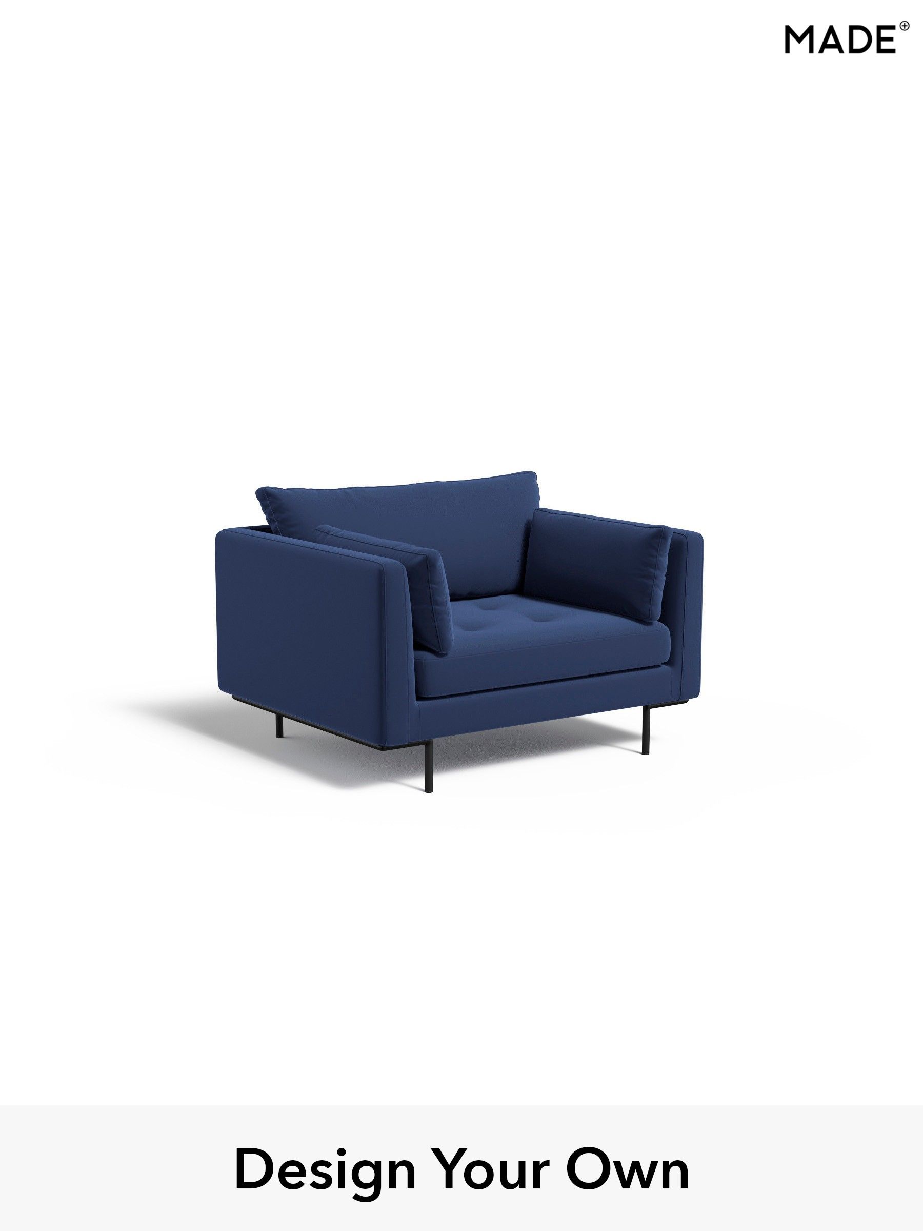 Matt Velvet Easy Clean/Navy Blue - Harlow By Made