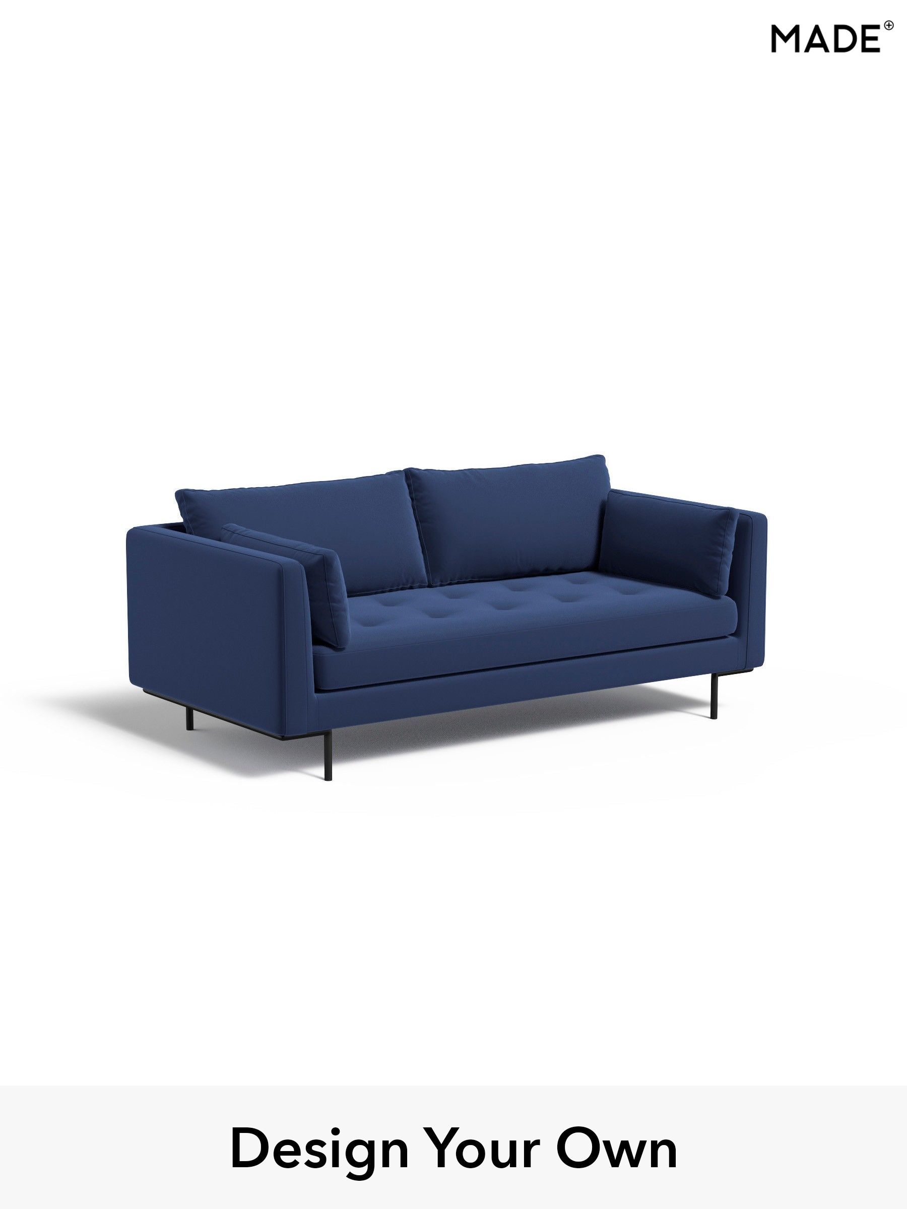 Matt Velvet Easy Clean/Navy Blue - Harlow By Made