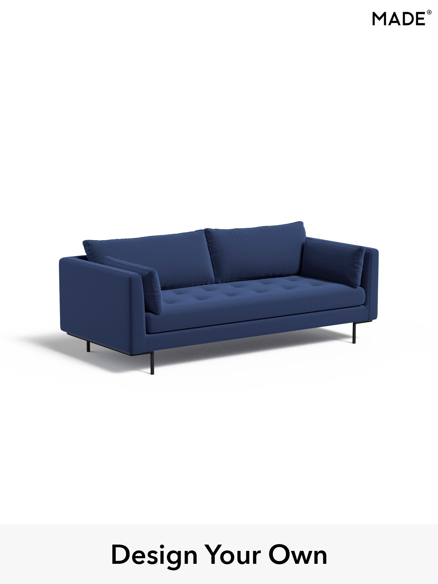 Matt Velvet Easy Clean/Navy Blue - Harlow By Made