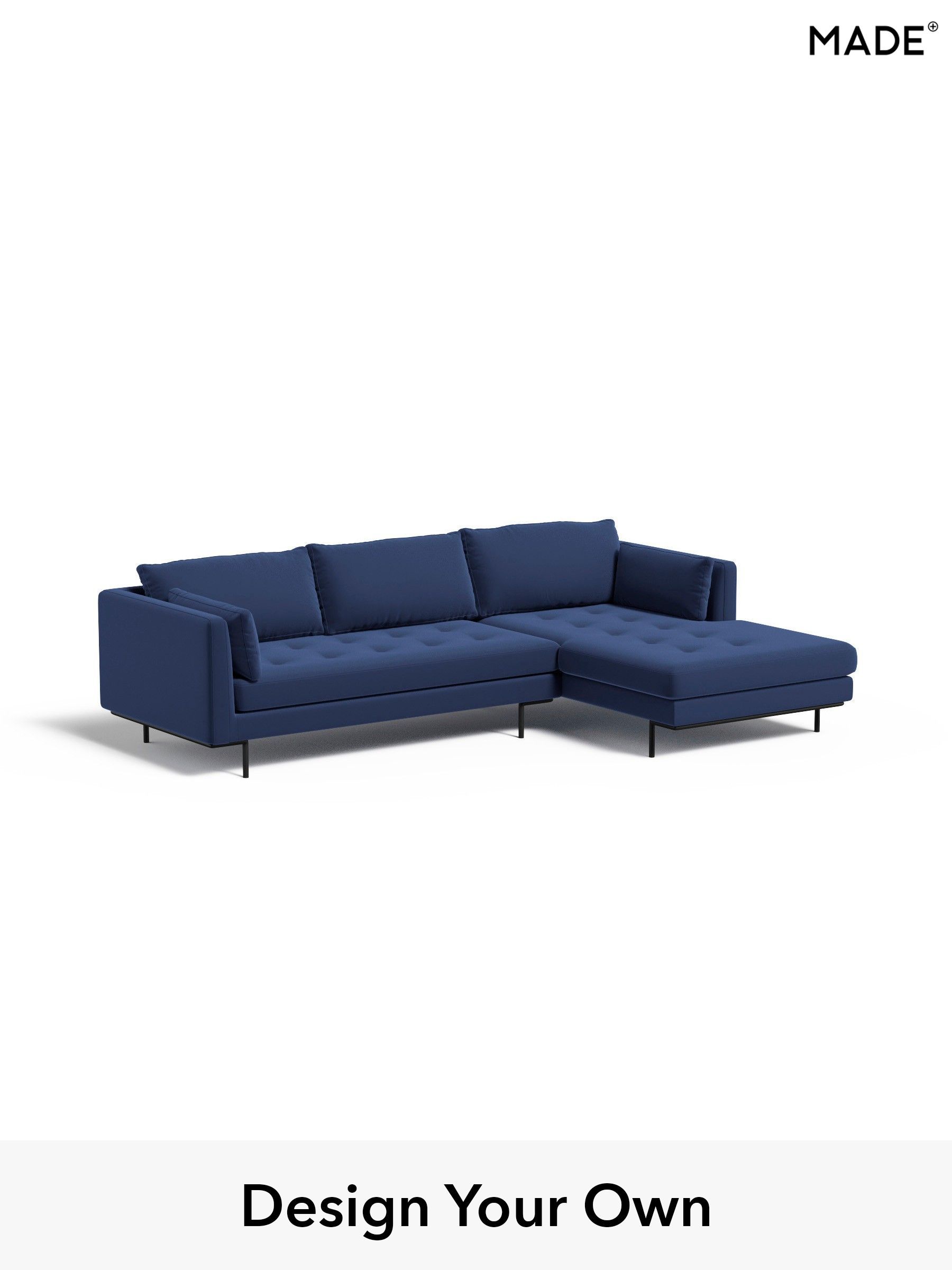 Matt Velvet Easy Clean/Navy Blue - Harlow By Made
