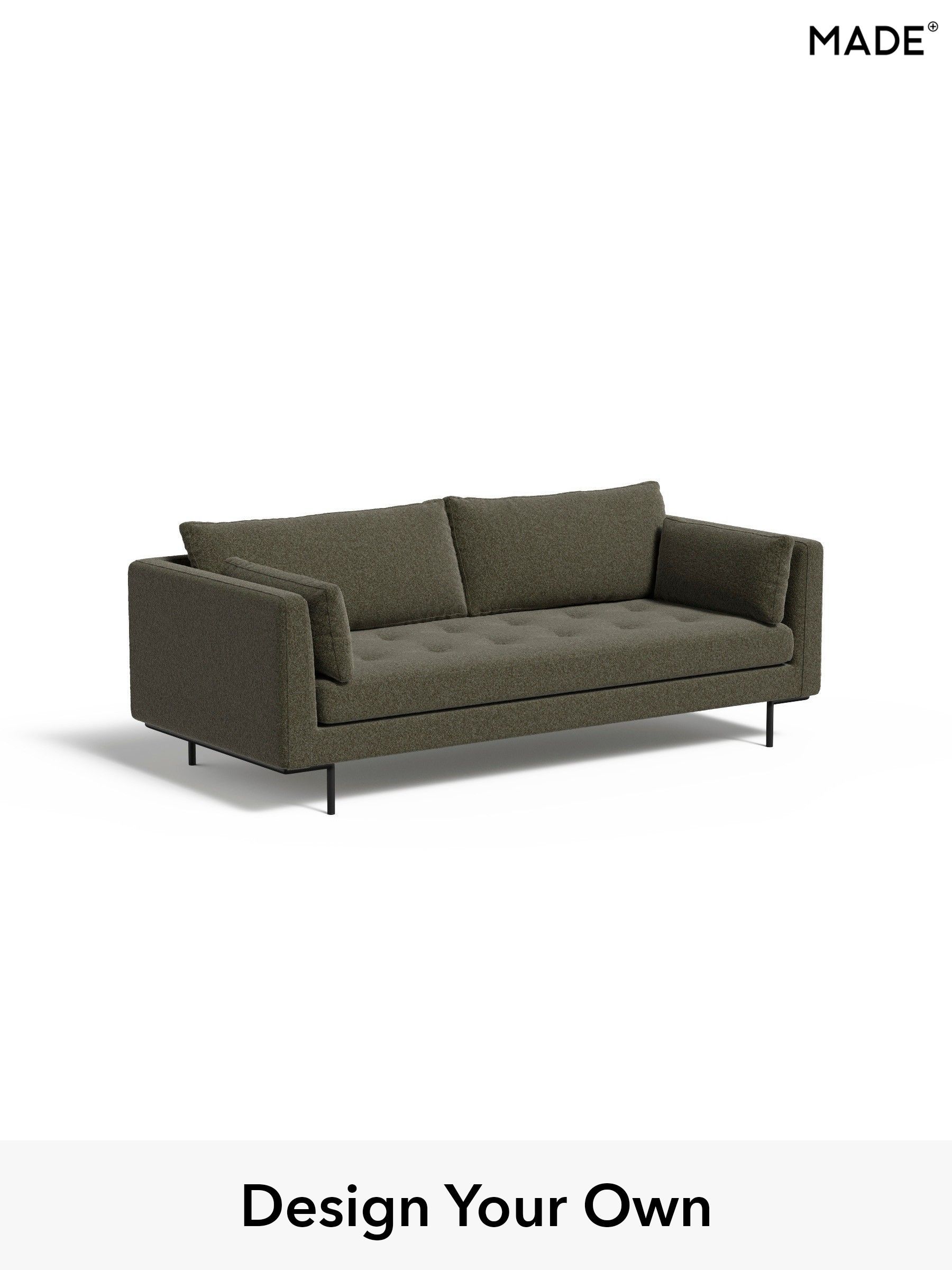 Soft Touch Boucle/Forest Green - Harlow By Made