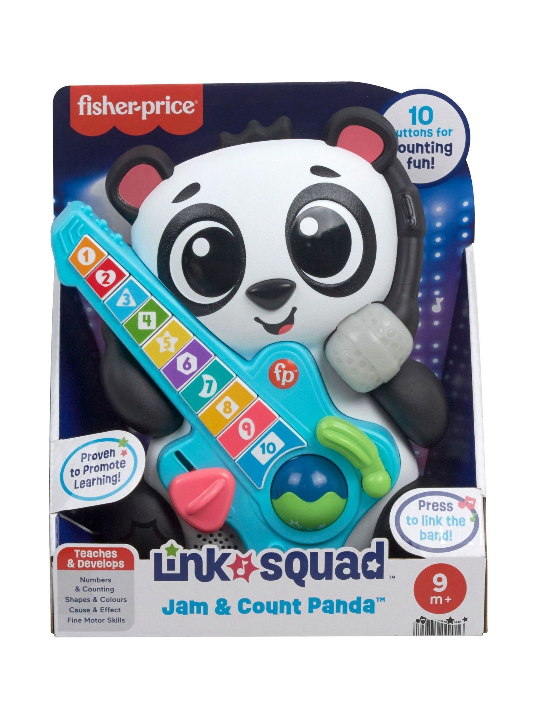 Fisher Price No Colour Link Squad Jam & Count Panda (E78851) | £28