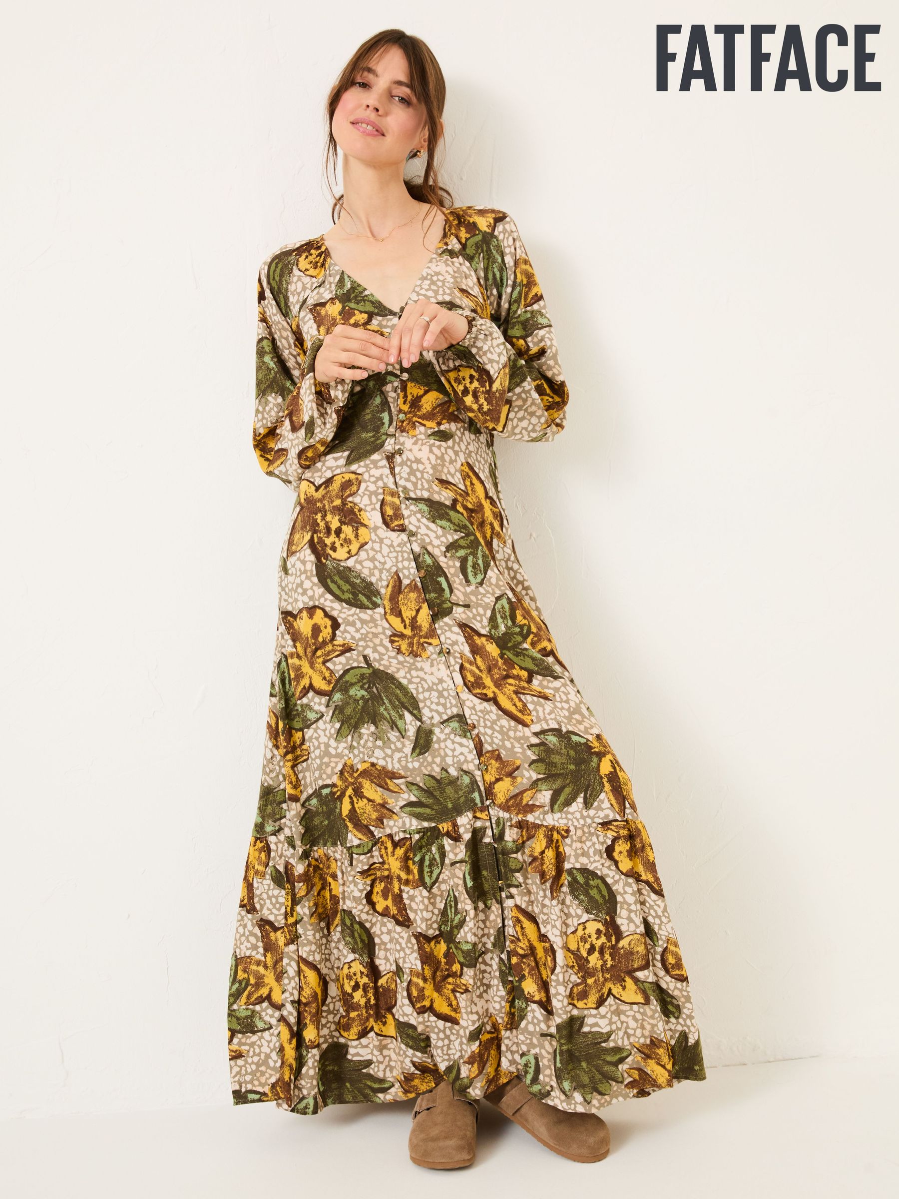 Natural Emma Midi Dress (E79197) | £42