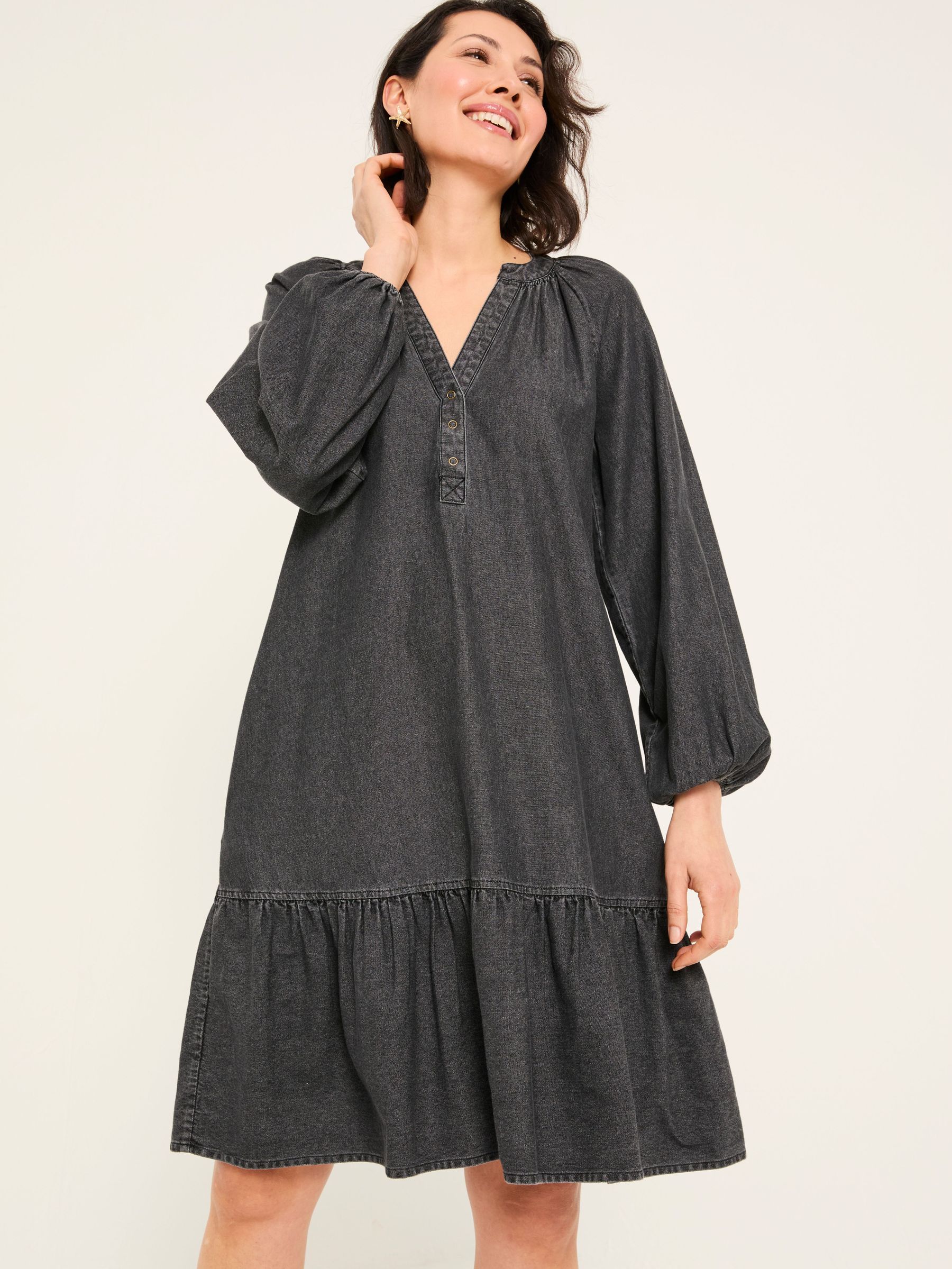 Washed Black Evi Dress (E79206) | £38