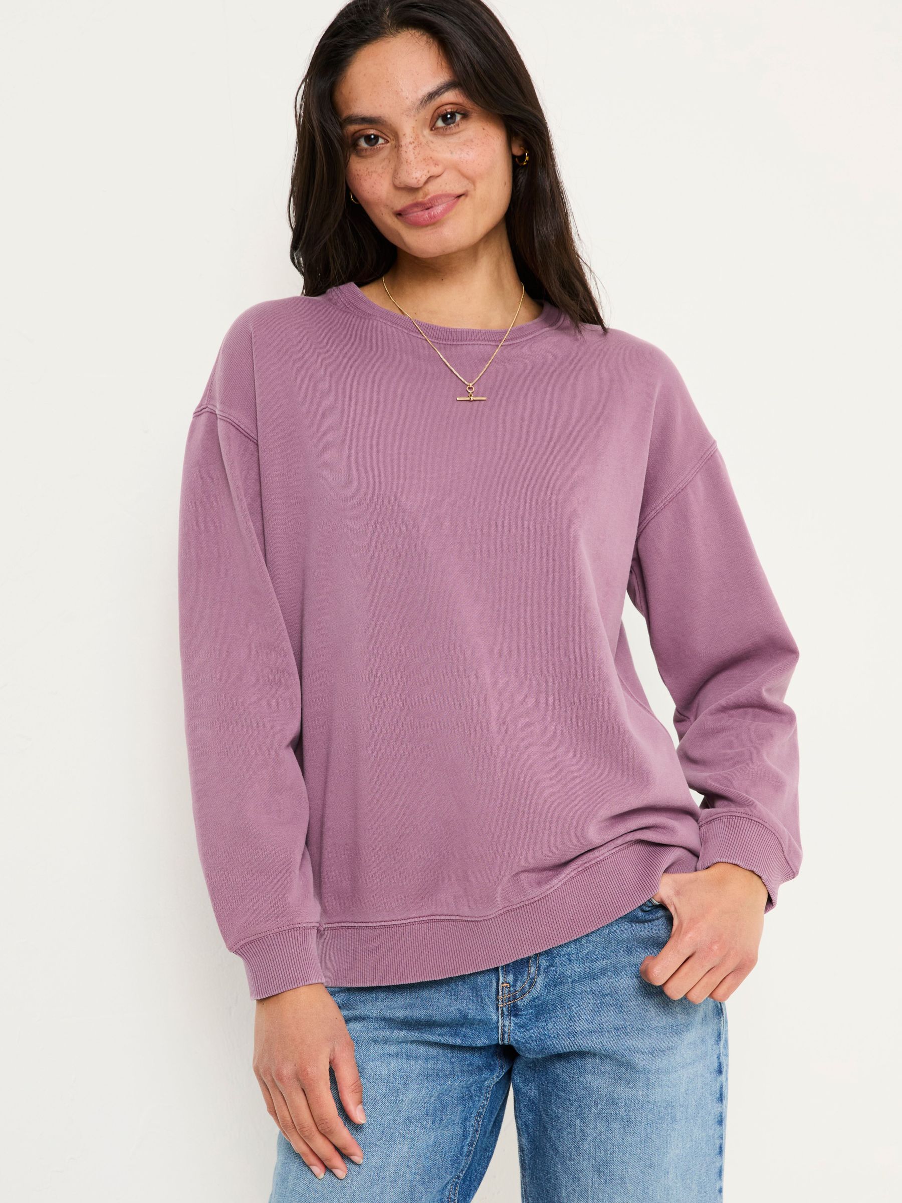 Georgia Dusky Purple Crew Sweatshirt (E79251) | £39.50