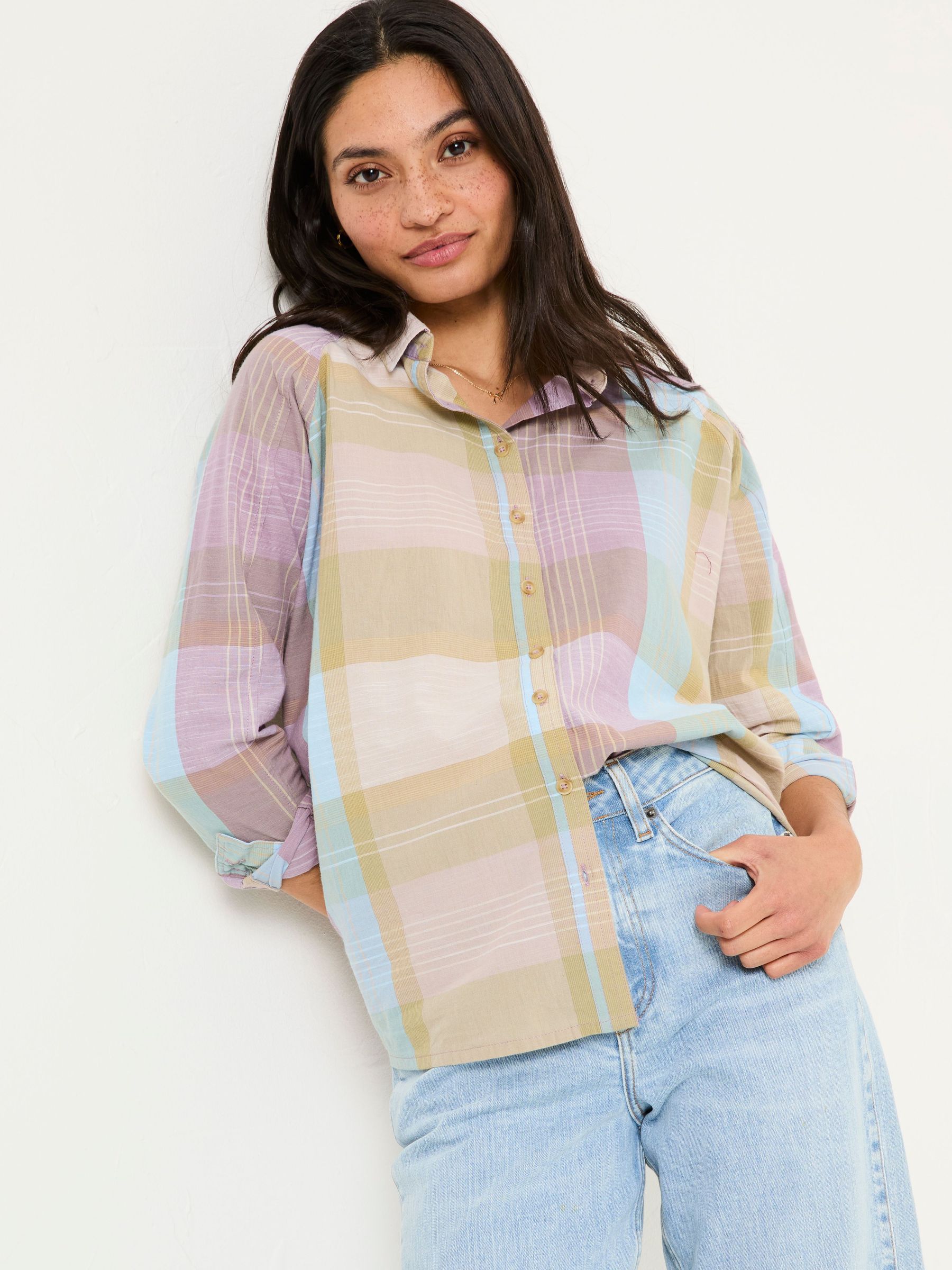 Bessie Multi 100% Cotton Check Shirt (E80141) | £26