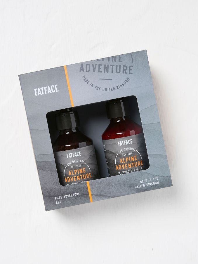 Charcoal Grey Alpine Adventures Toiletries Gift Set (E80164) | £16