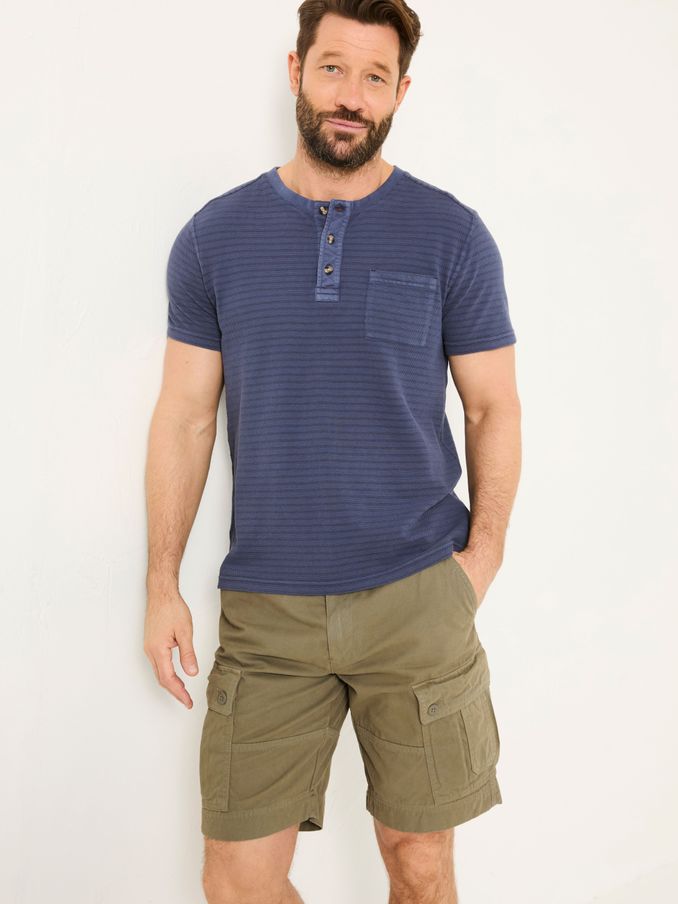 Breakyard Khaki Green Cargo Shorts (E80223) | £49.50