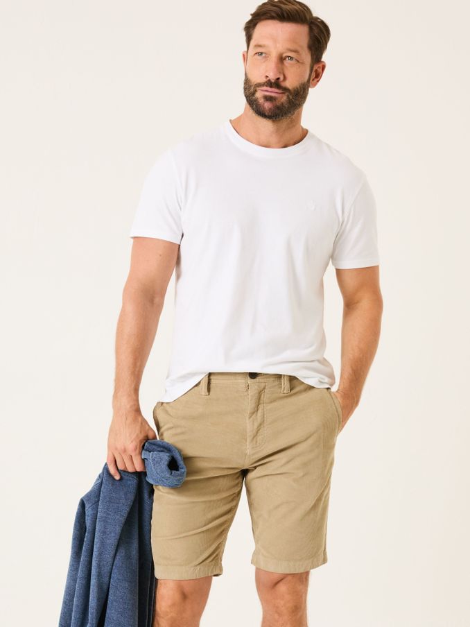 Light Stone Stow Cord Shorts (E80241) | £48