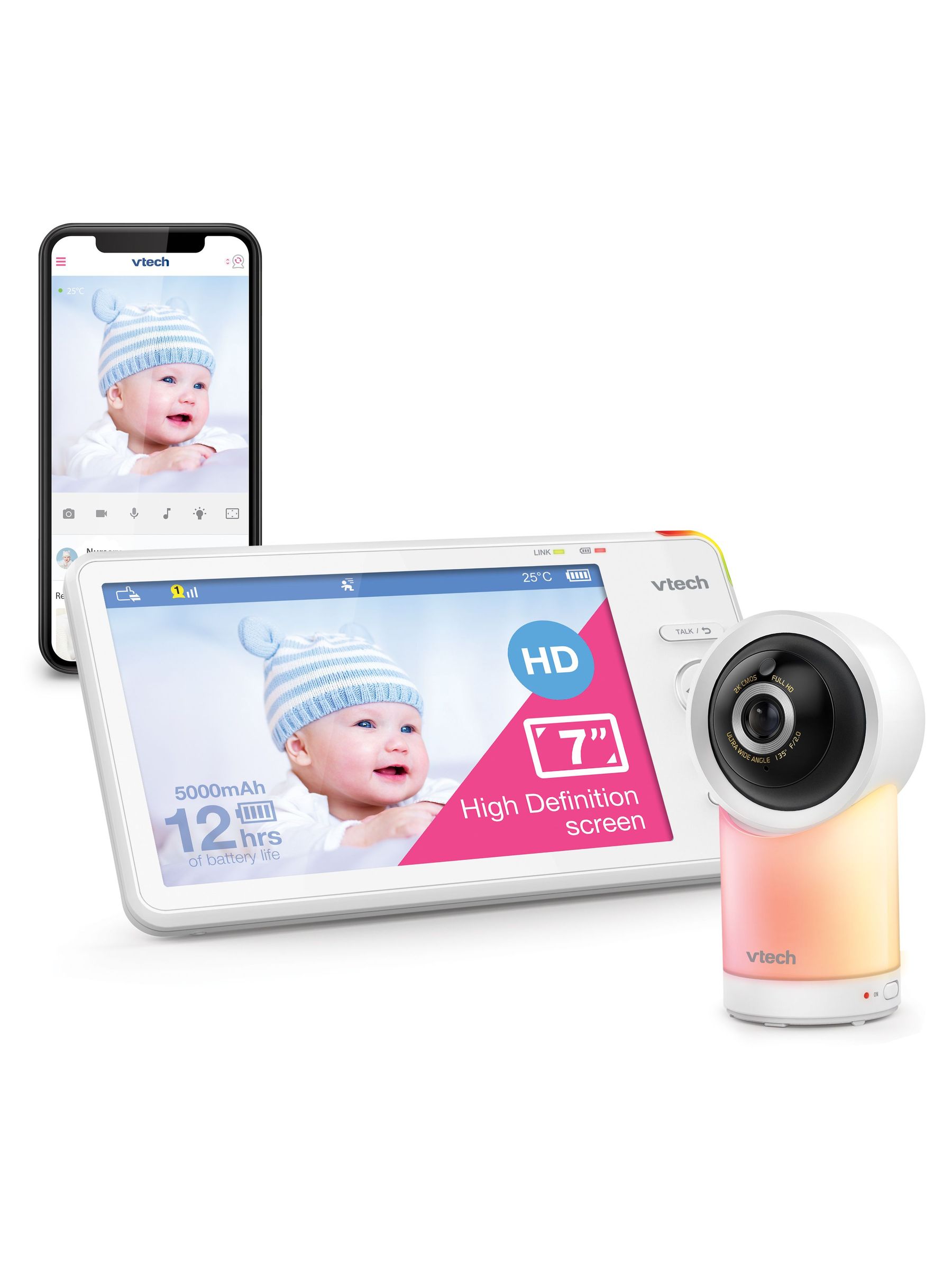 V-Tech RM7766HD 7inch Smart Wi-Fi Baby Monitor (E80296) | £170