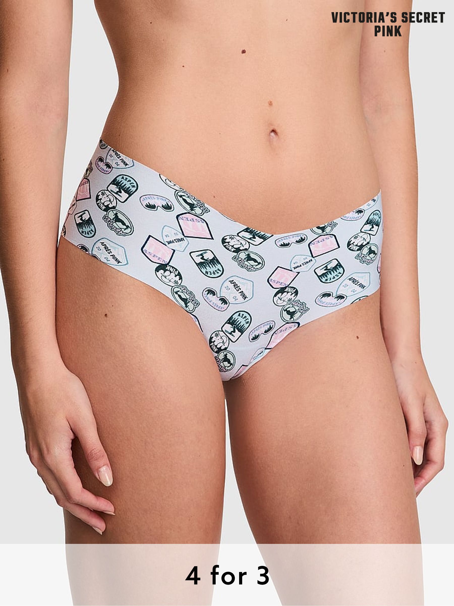 Hydrangea Blue Sticker Print Cheeky Knickers (E80908) | £9