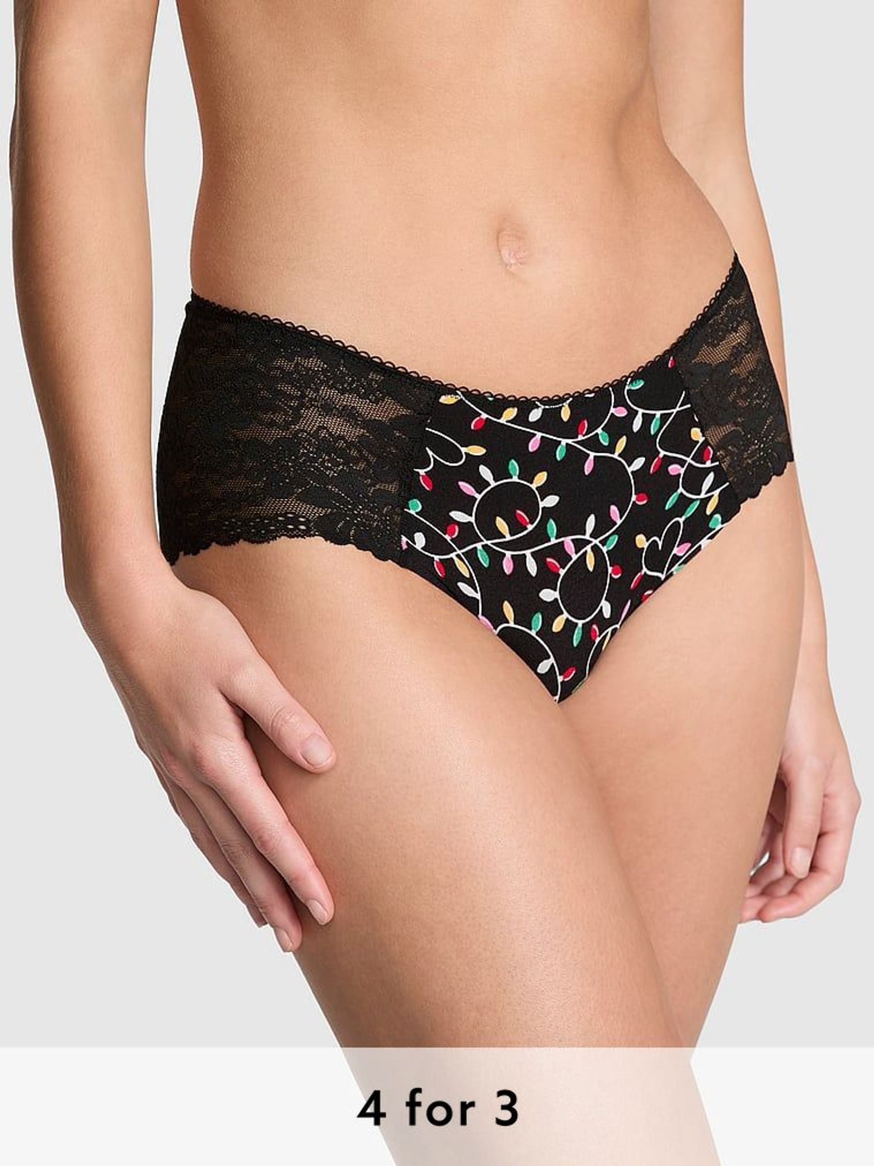 Black Lights Lace Hipster Knickers (E80927) | £9