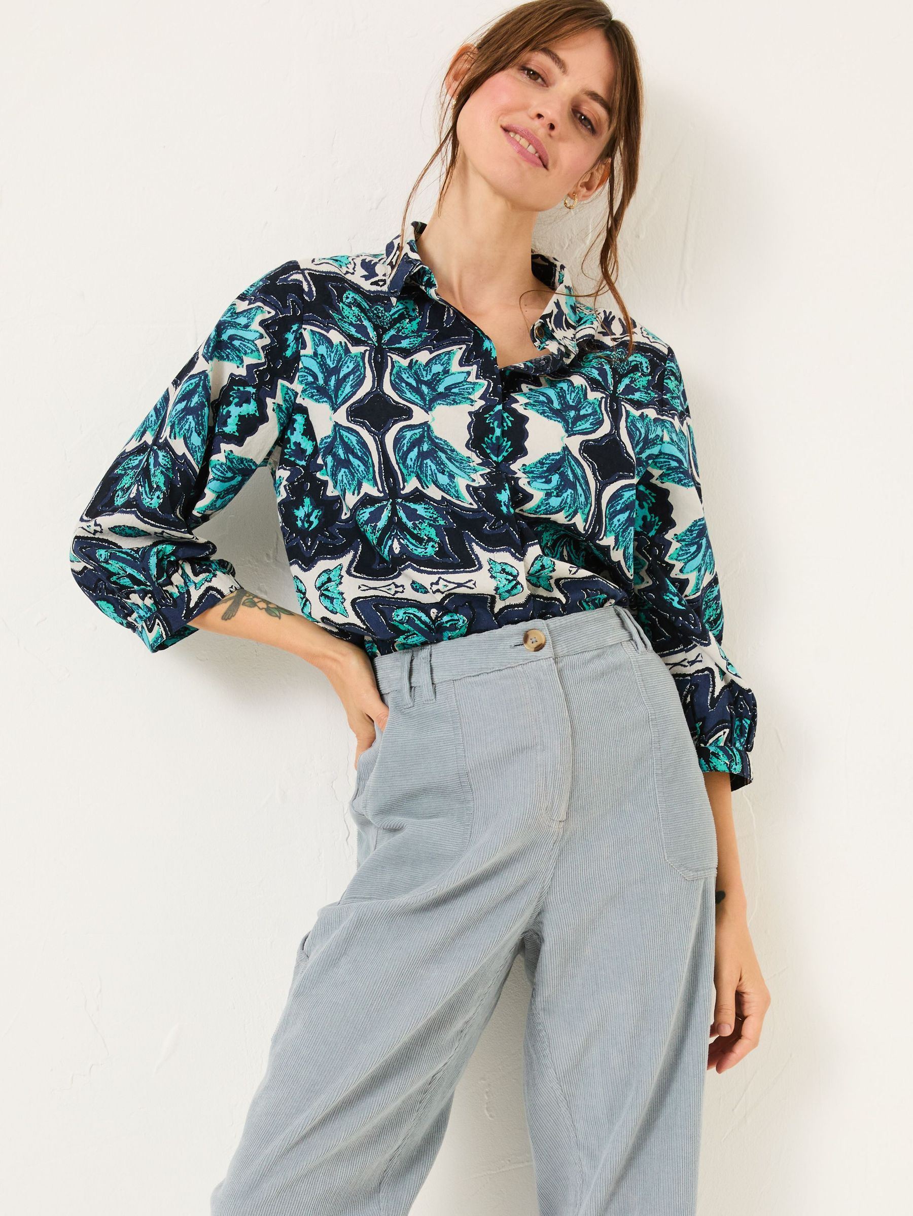 Jade Green Roxi Shirt (E81104) | £28
