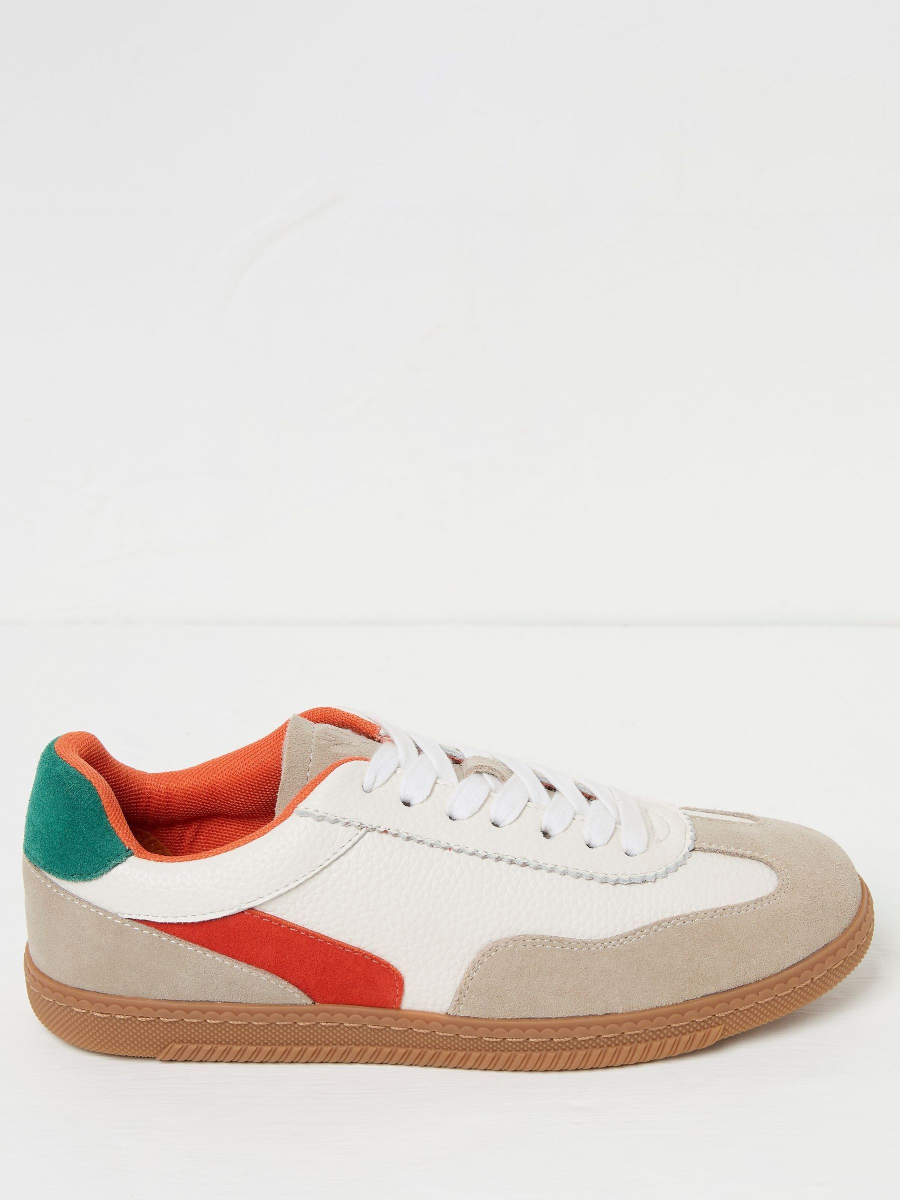 White Fia Retro Trainer (E81204) | £59