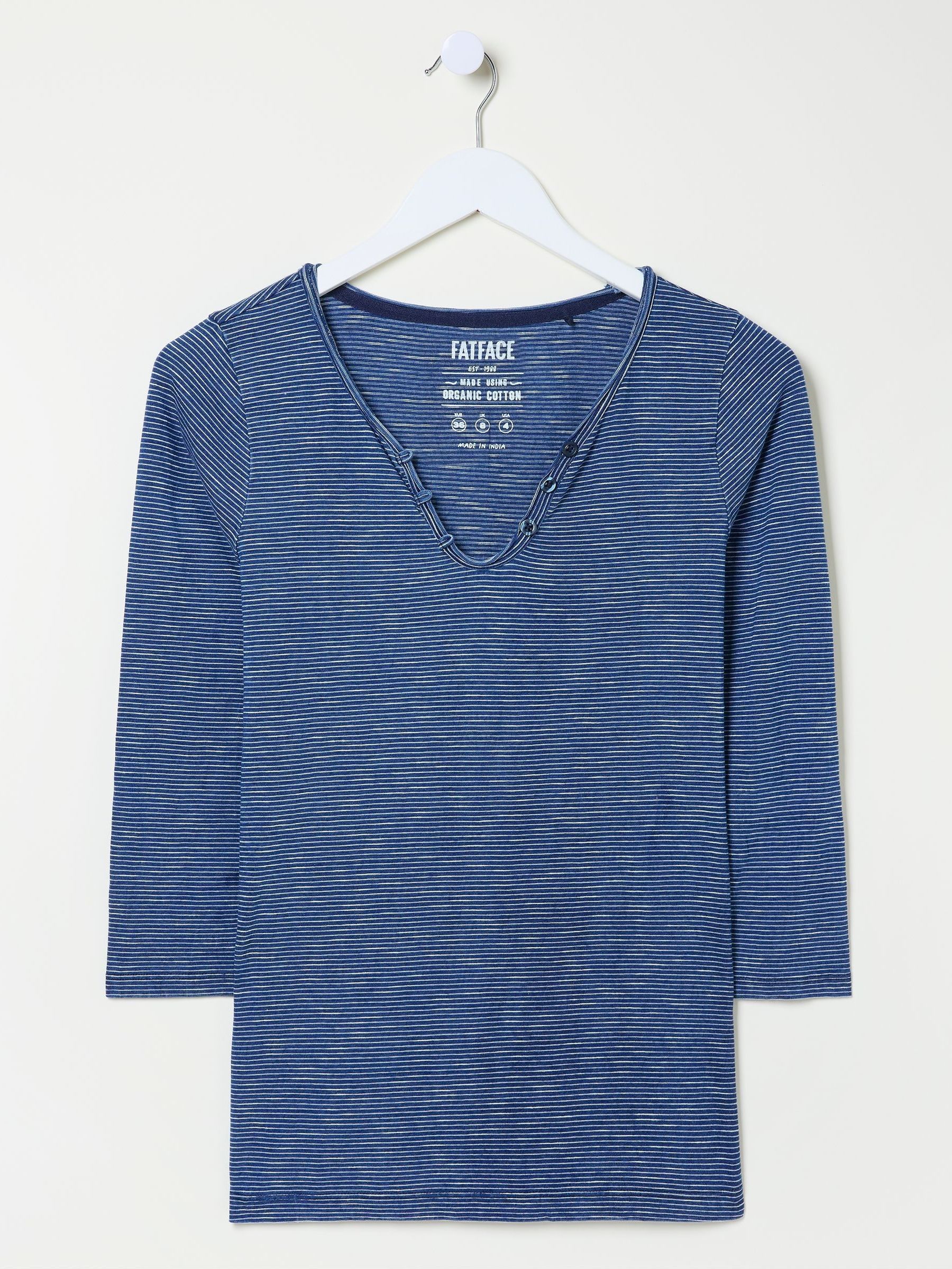 Porter Blue Stripe 100% Cotton T-Shirt (E81227) | £28