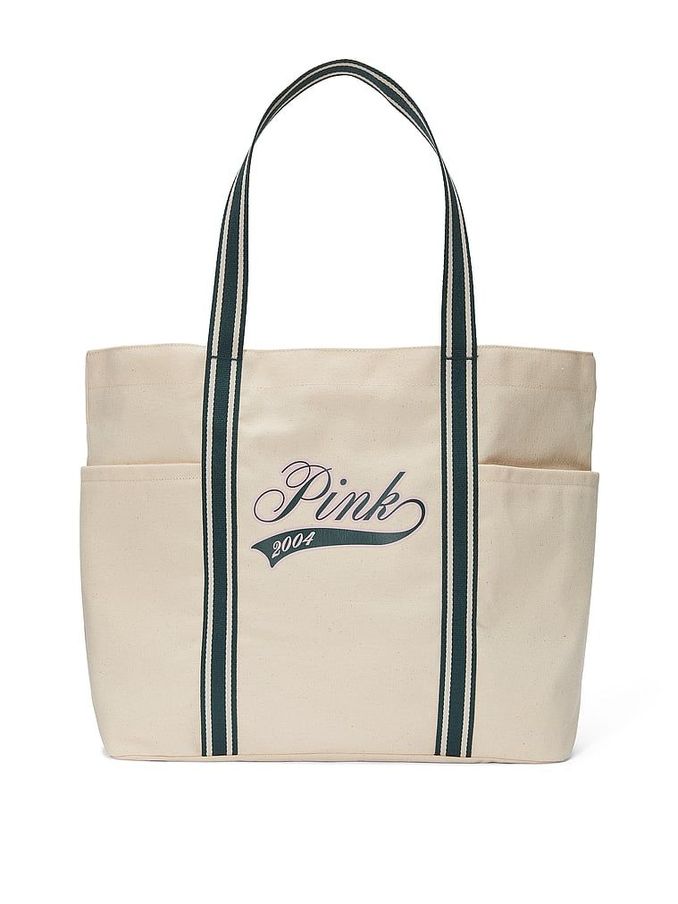 Beige Canvas Tote Bag (E81642) | £46