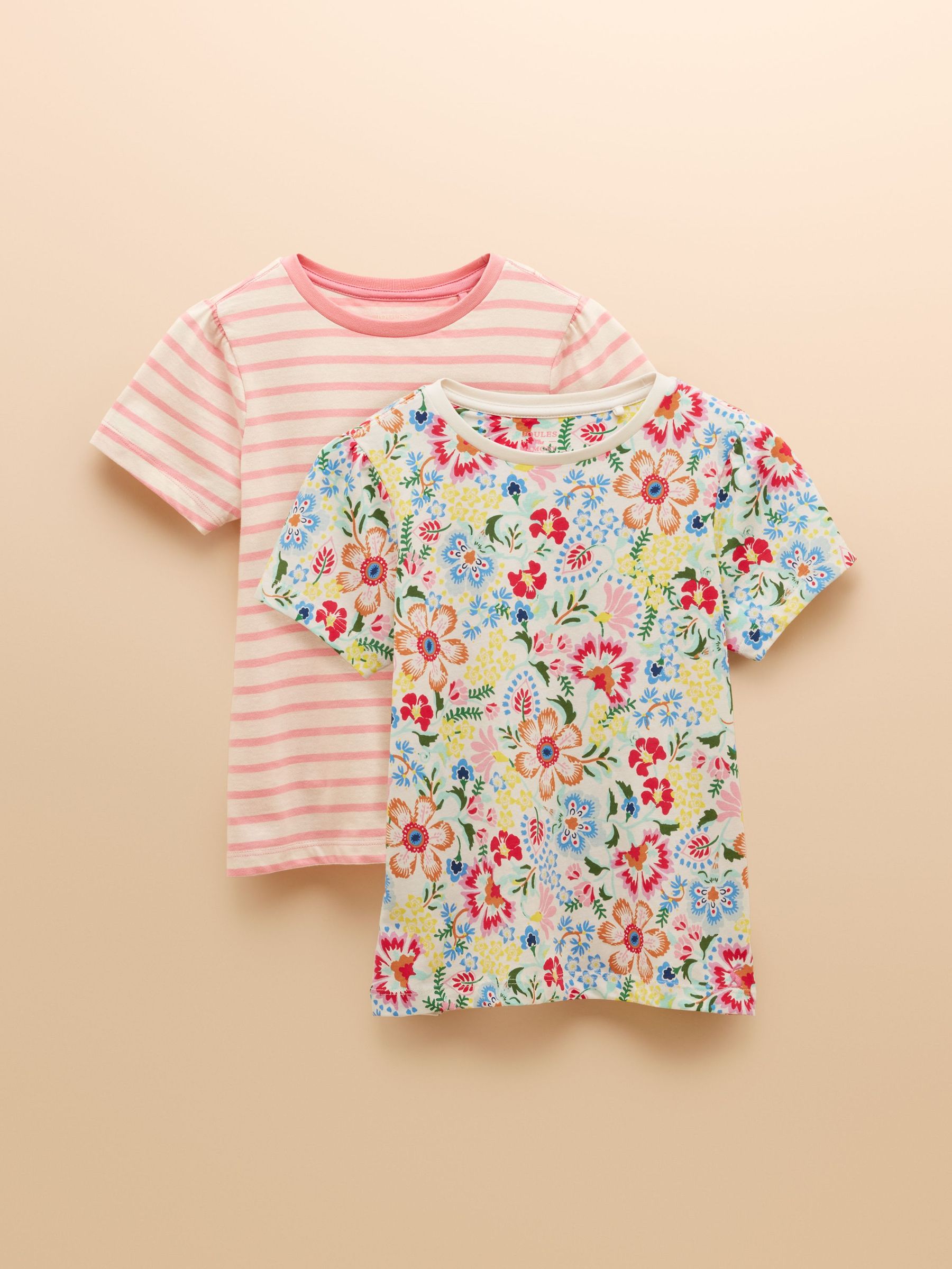 Let's Go Pink Short Sleeve T-Shirt Multipack (E81896) | £18 - £20