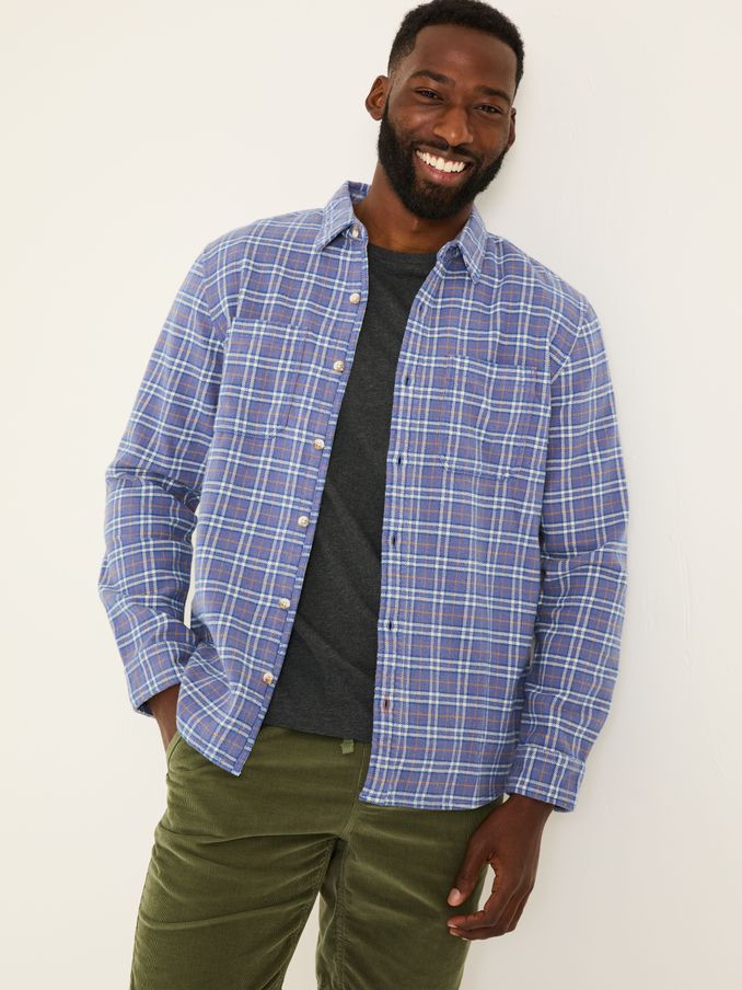 Purple Acton Long Sleeve Check Shirt (E81959) | £30