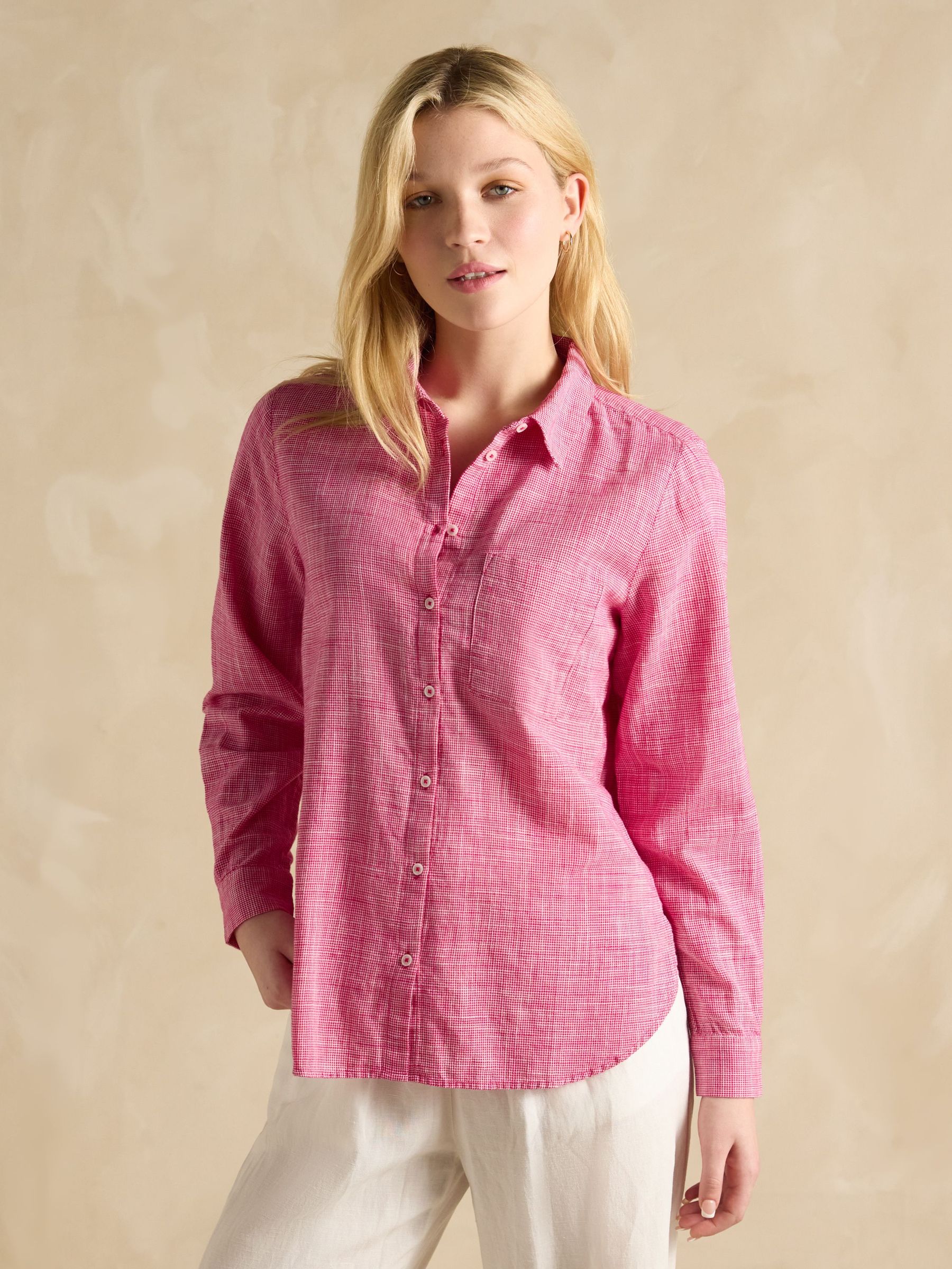 Ida Pink Cotton Shirt (E82452) | £39
