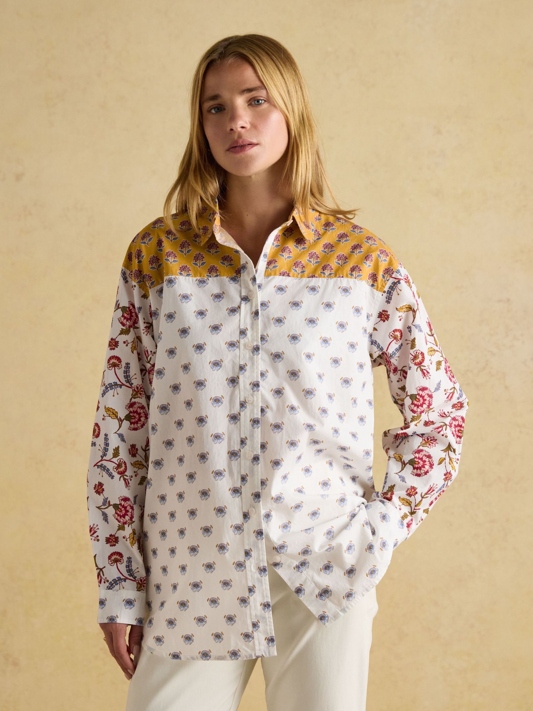Genevieve Provence Hotch Potch Cotton Shirt