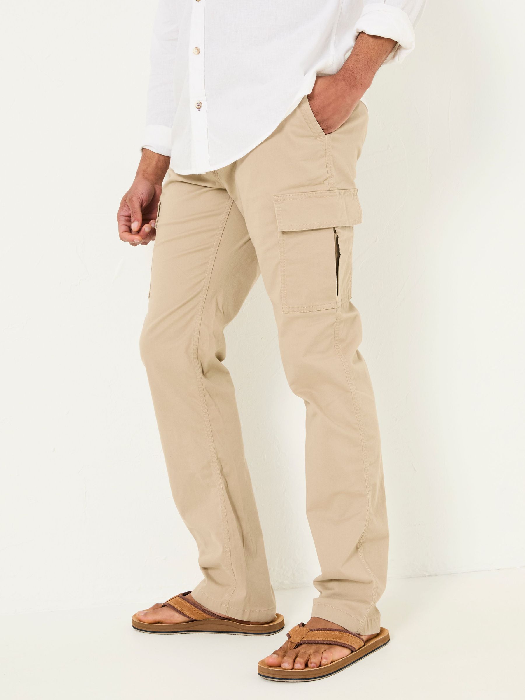 Mawes Natural Cargo Trousers (E82945) | £30