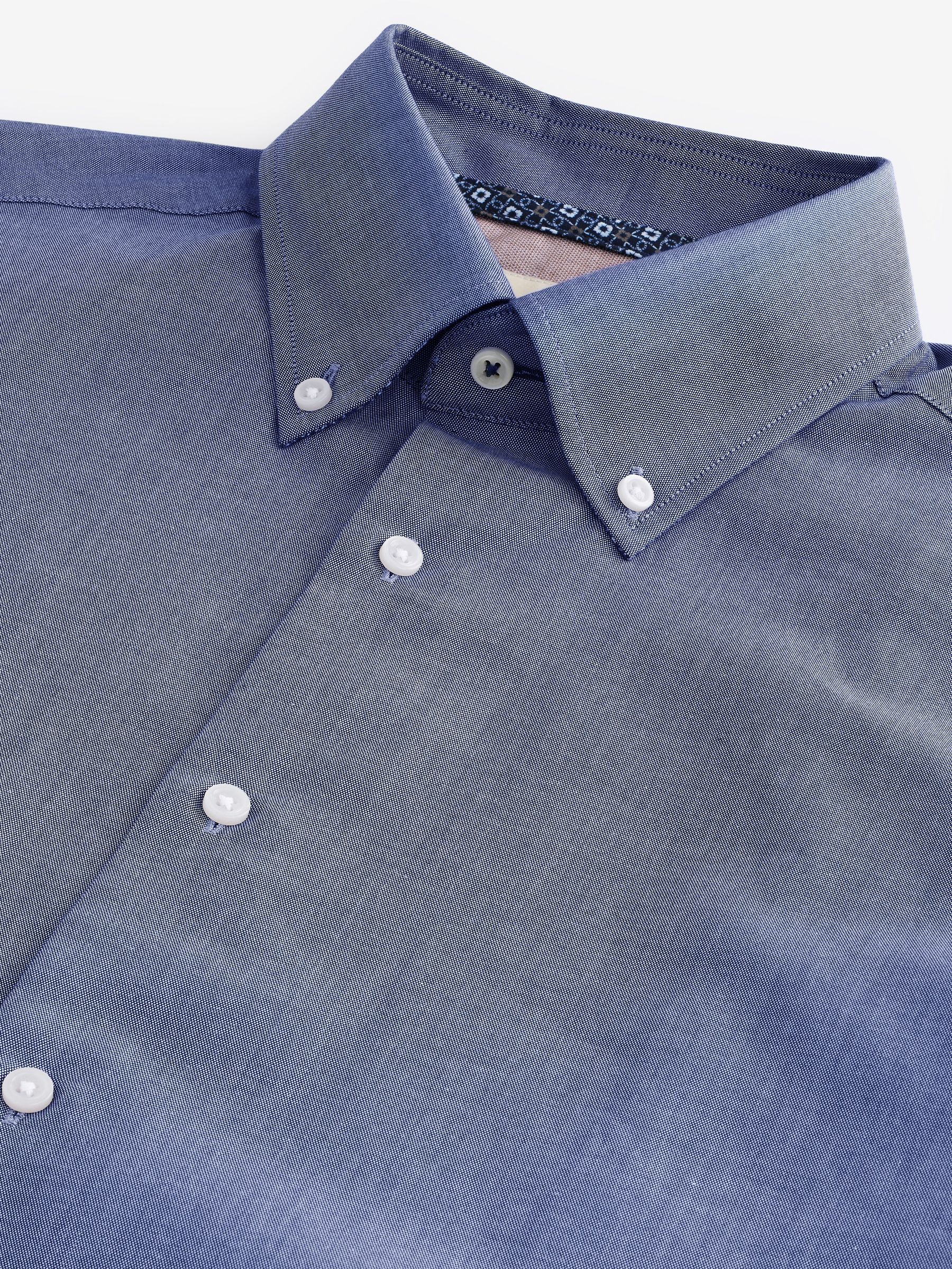 Blue 100% Cotton Oxford Shirt (E83174) | £49