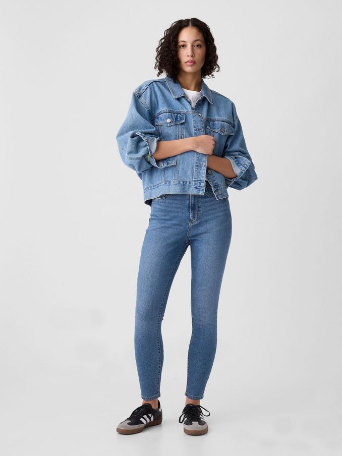 Blue High Waisted Classic Jeggings (E83966) | £40