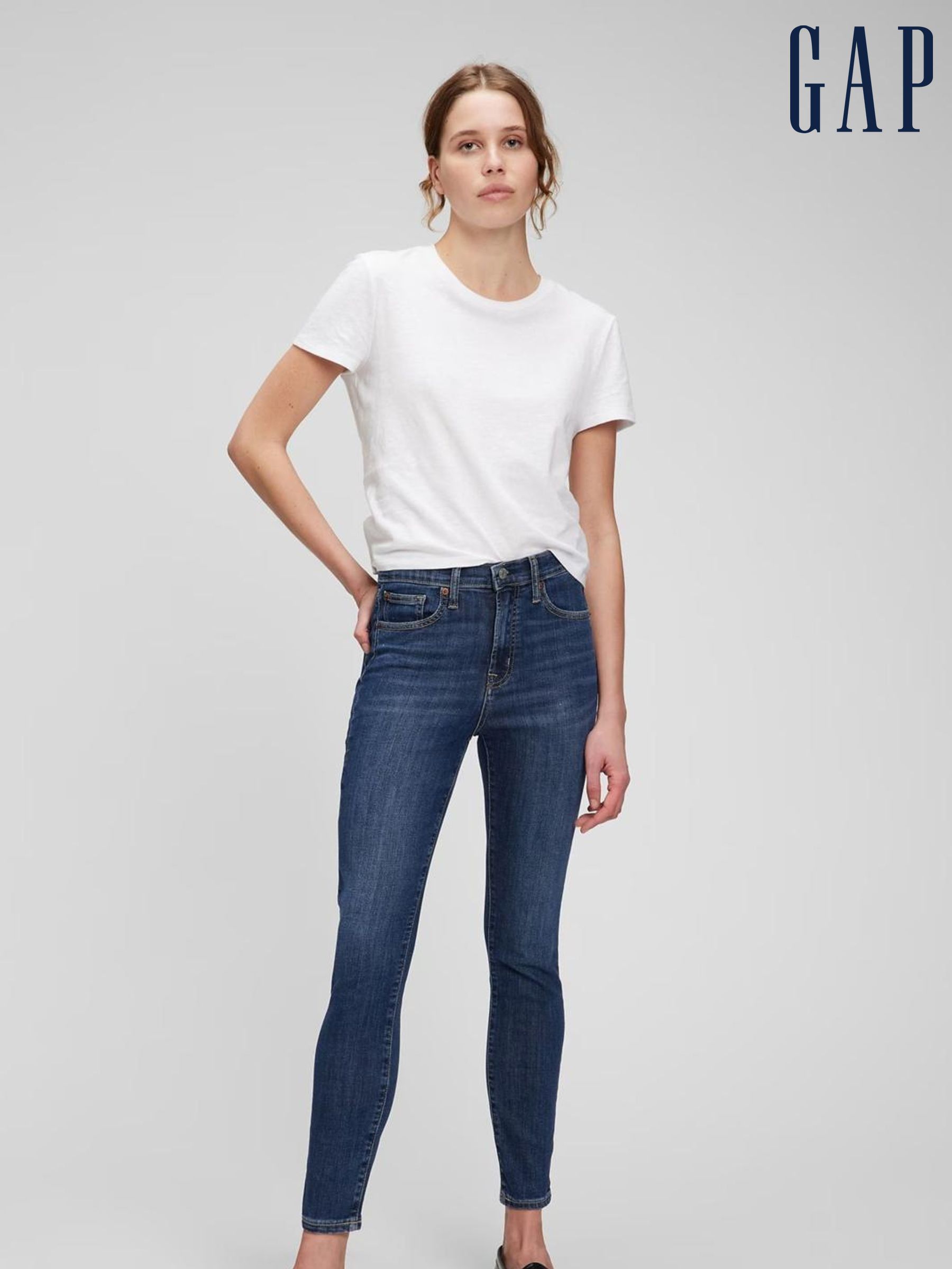 Blue High Waisted True Skinny Jeans (E83971) | £45